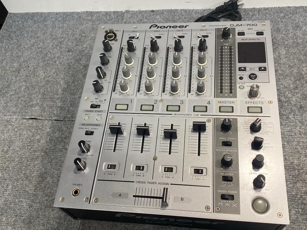 Pioneer DJM-700 4-Channel Professional DJ Mixer Silver Tested Preowned Japan
