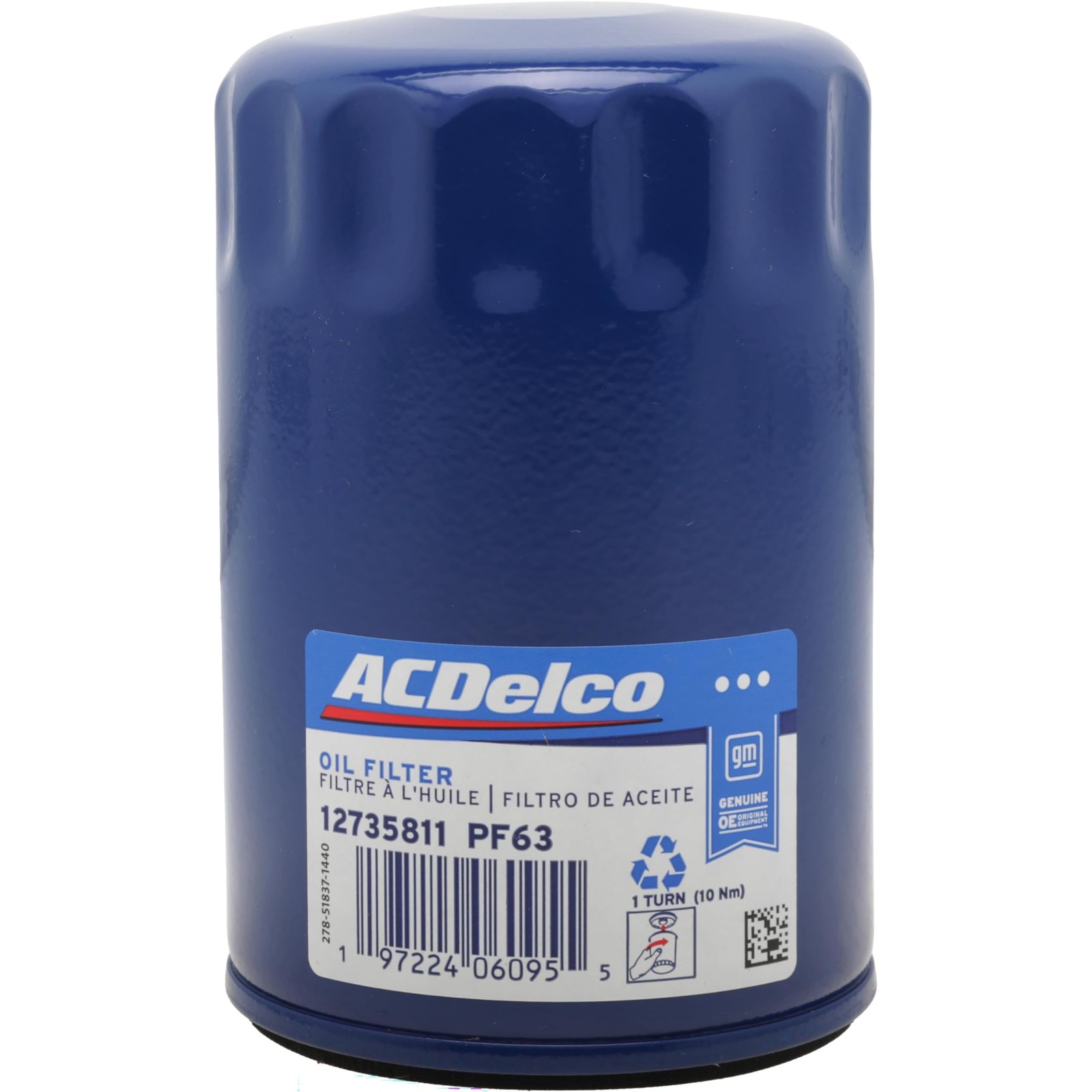 Engine Oil Filter replacement for PF63 GM Original Equipment Part Blue PC