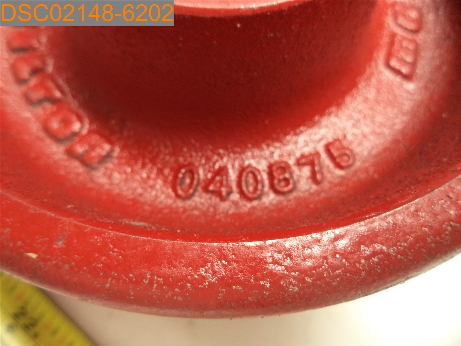 Hamilton V-Grooved Metal Caster Wheel 6" x 2" 040875