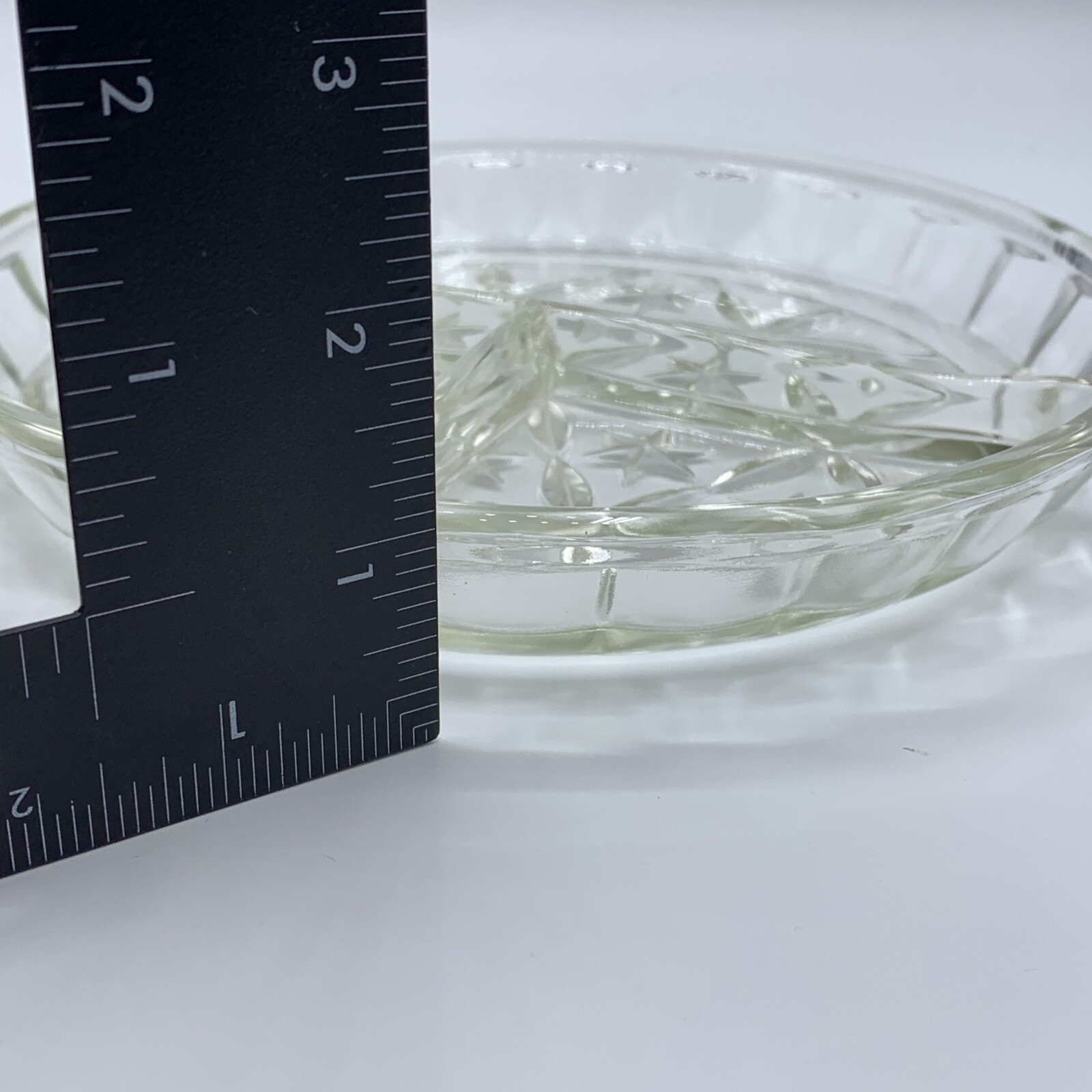 Vintage Three Part Divided Relish Dish, nut dish Star Pattern