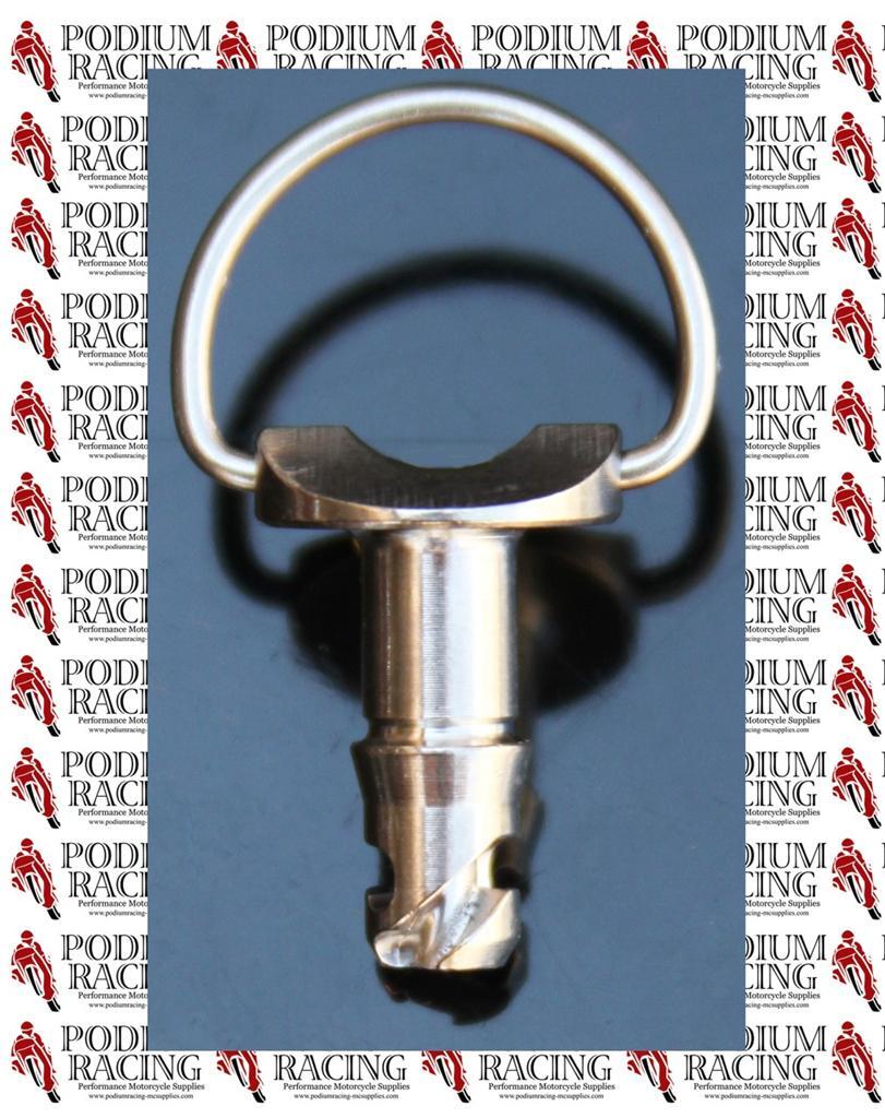 DUCATI TITANIUM SET OF 14 1/4 TURN 17MM DZUS FAIRING FASTENER 748 916 996 998