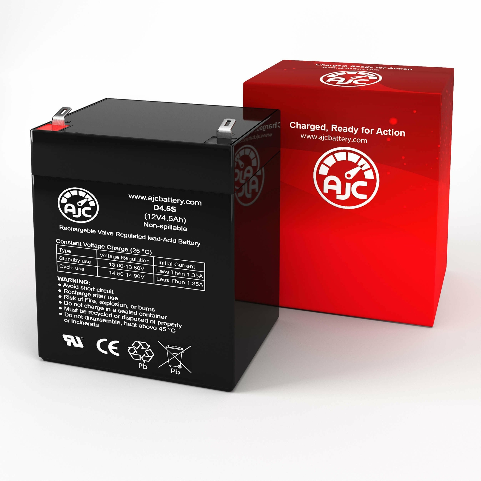 Ritar RT1250 12V 4.5Ah UPS Replacement Battery