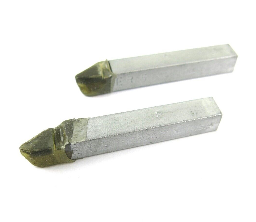 2pcs ACT ER-5 Micrograin Carbide Brazed Lathe Tool Bits RH 60° Angle 5/16" Shank