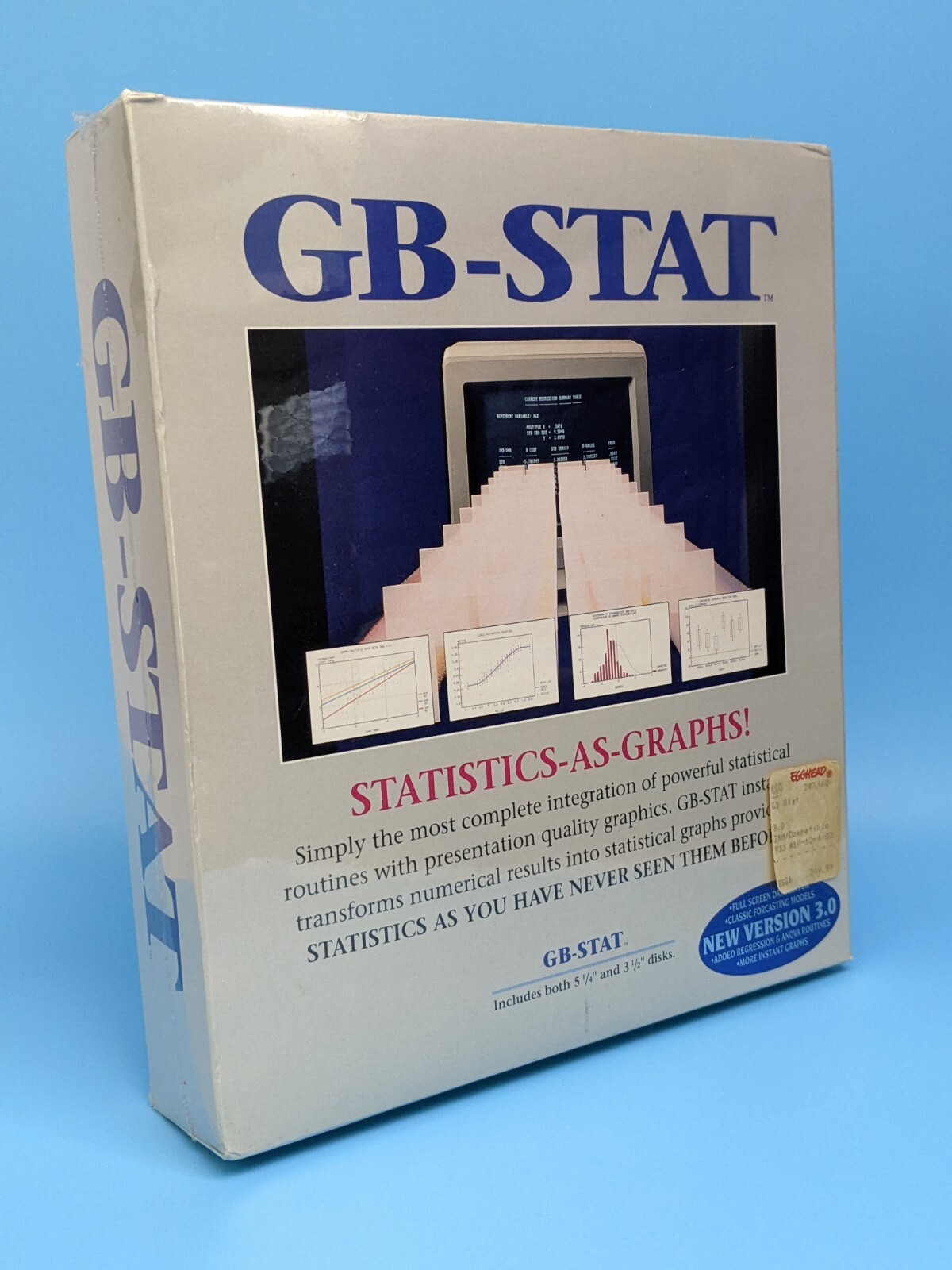 GB-STAT V3.0 Statistics As Graphs Dynamic Microsystems: Software / VTG 1990 DOS