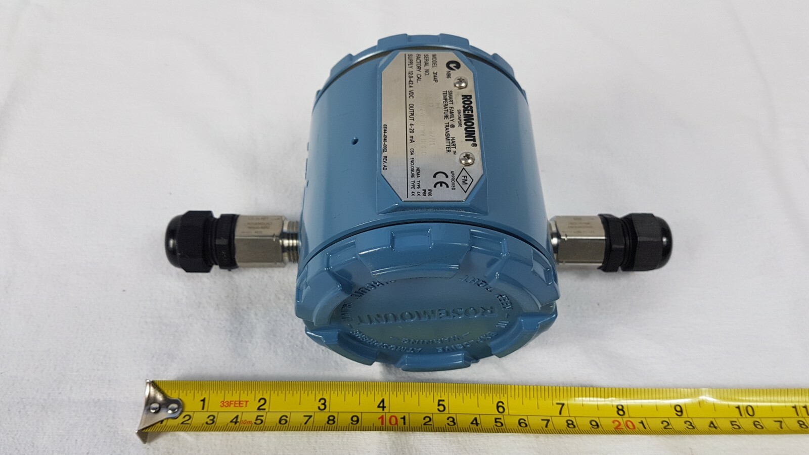 Rosemount 3144P-D2A1NAB4 Temperature Transmitter In:12-42VDC Out:4-20mA - Unused