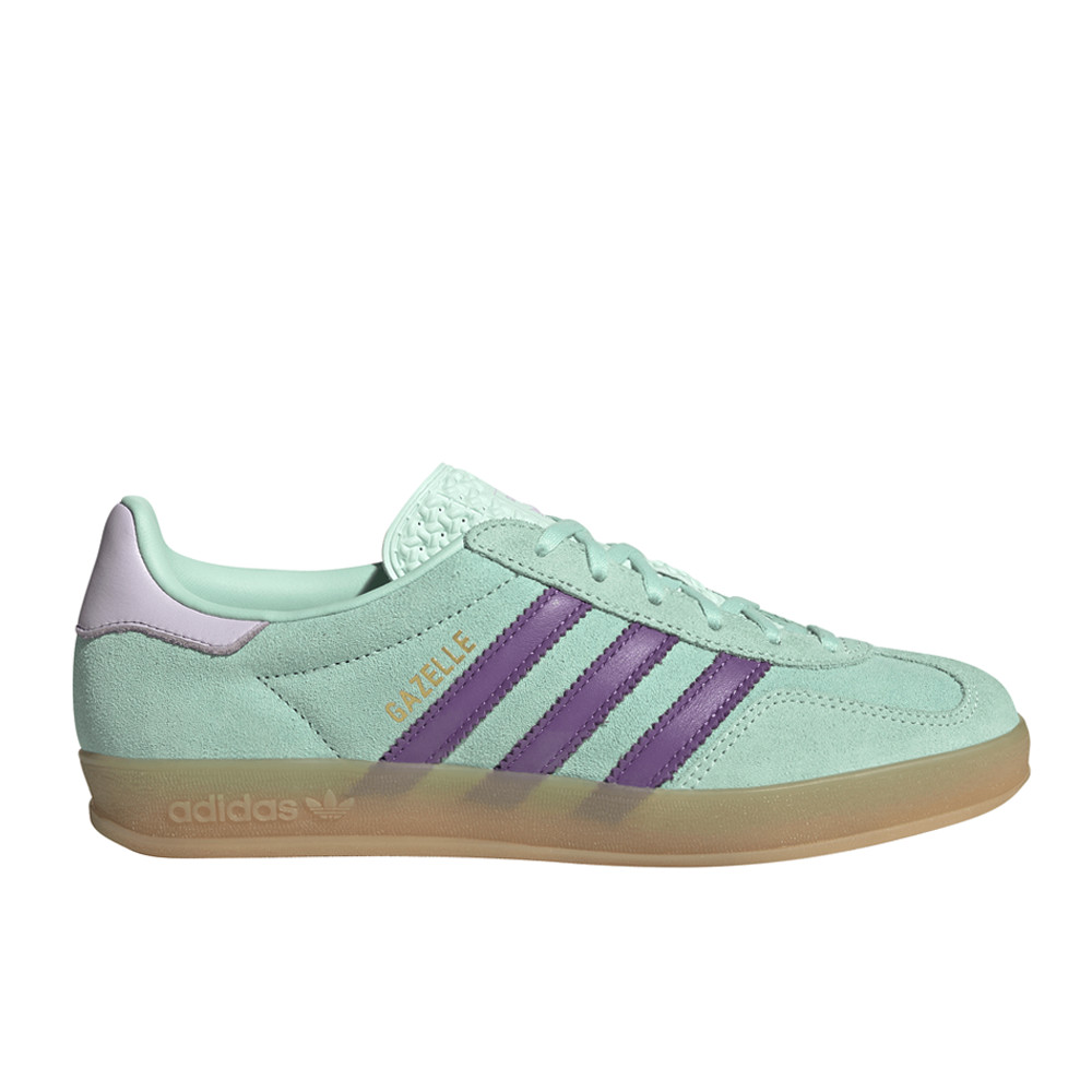 adidas Gazelle Indoor Lace Up  Womens Green Sneakers Casual Shoes JQ0192