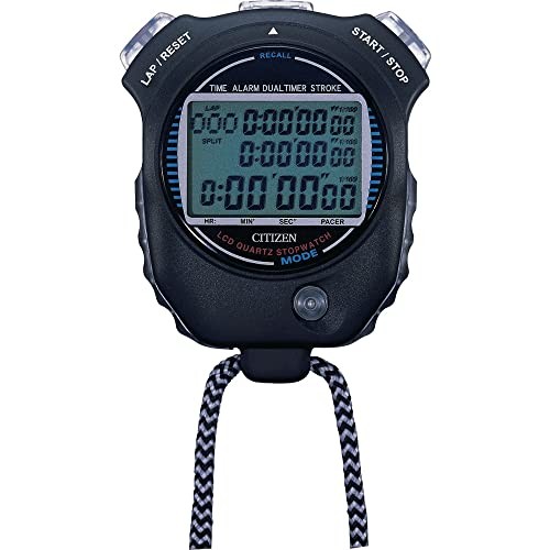 CITIZEN Stopwatch Waterproof Stroke Measurement Function Black LC058-A02 Japan