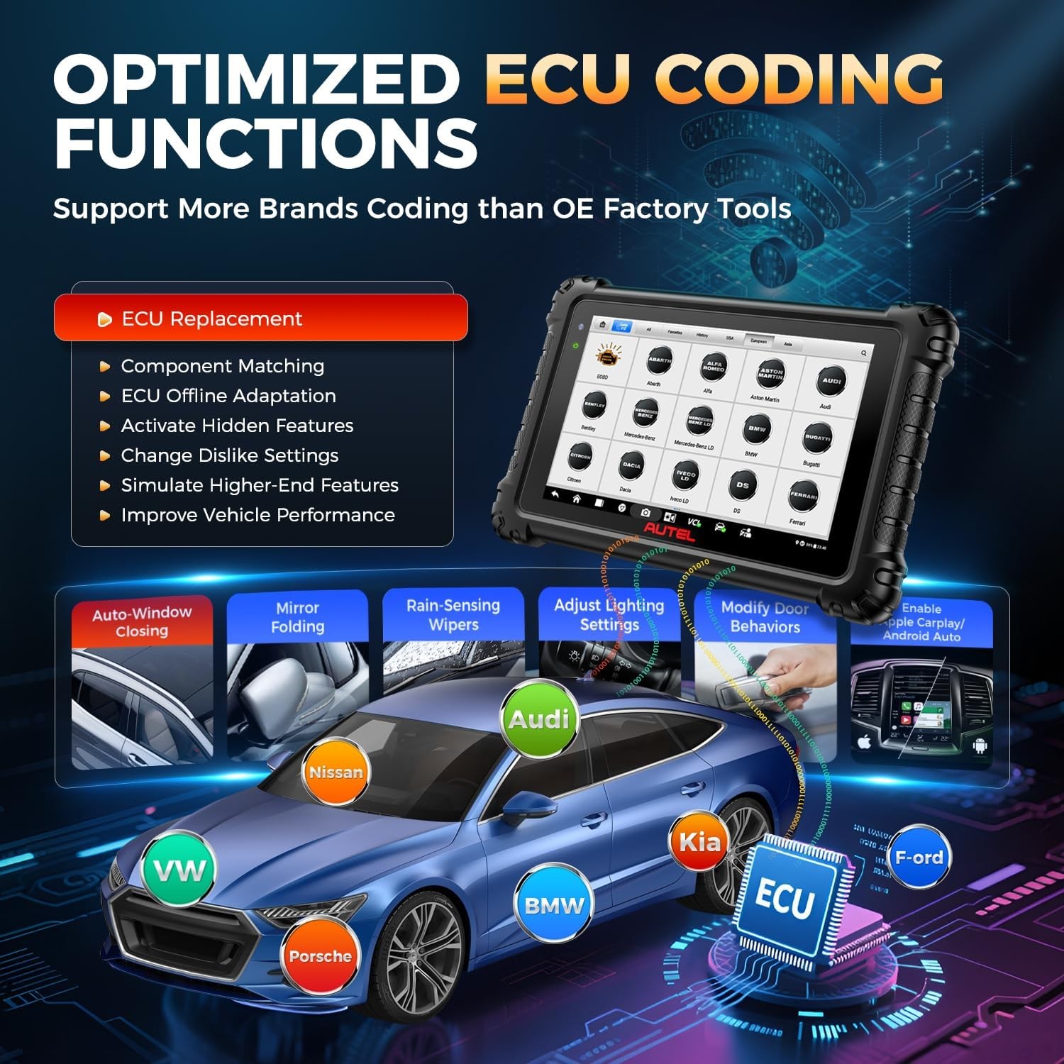 2026 Autel MaxiSYS MS906 Pro ECU Coding Full System Diagnostic Scanner MK906 PRO