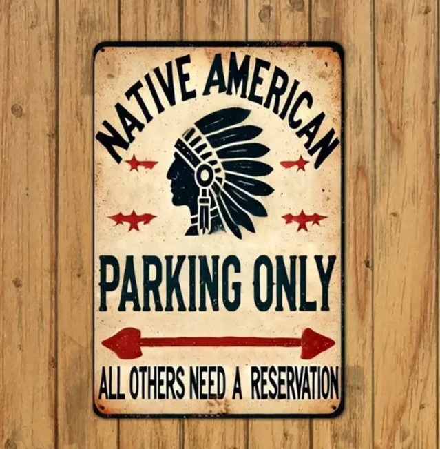 NEW 8x12 Funny Metal Novelty Sign "All Others Need A RESERVATION"