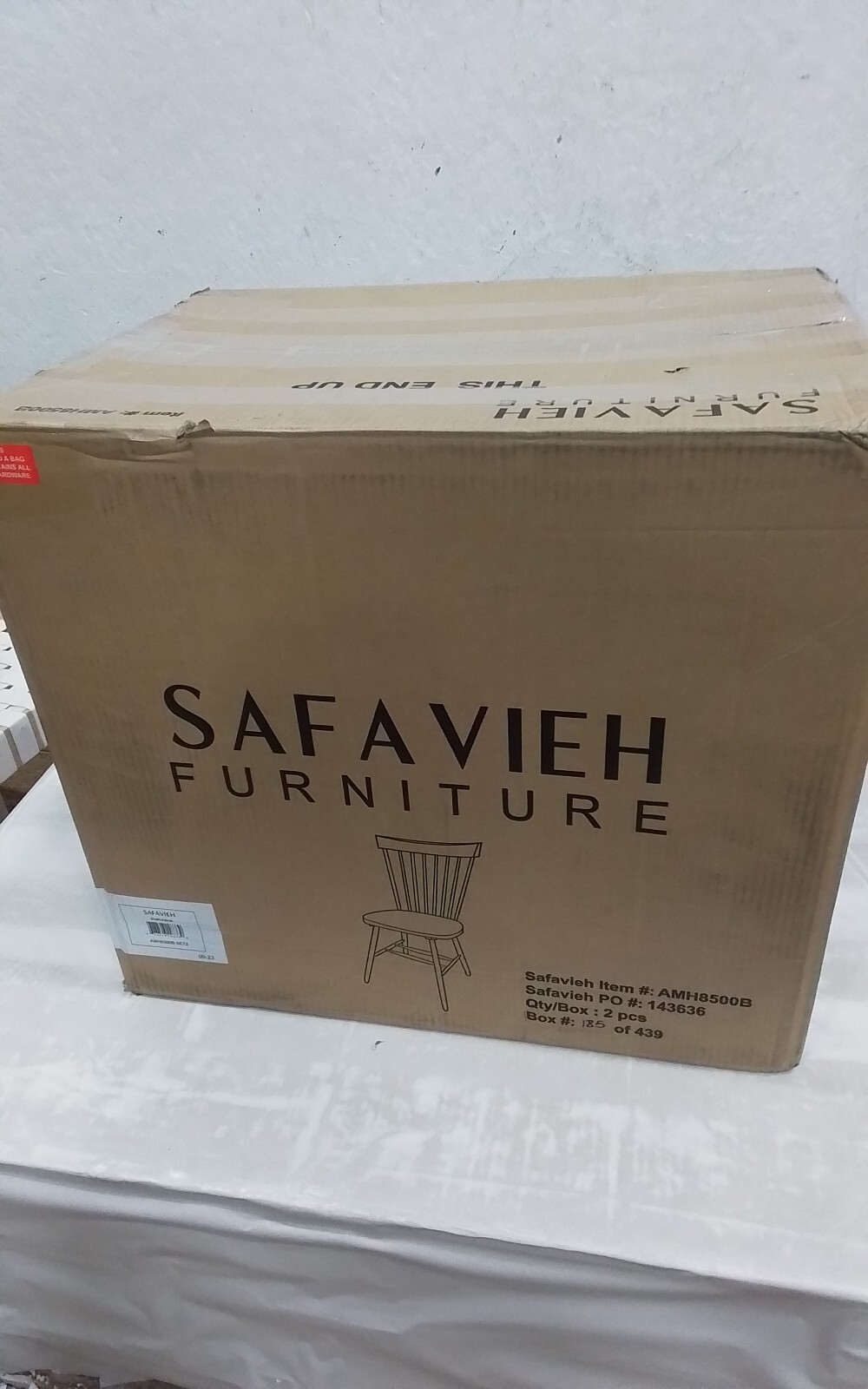 Safavieh PARKER SPINDEL SIDE CHAIR, Reduced Price 2172730516 AMH8500B