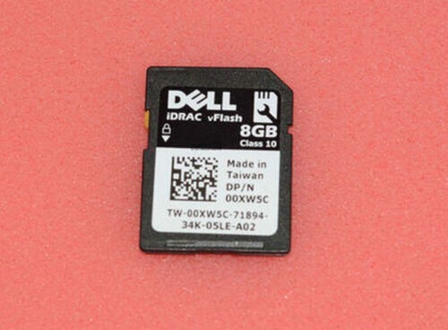 SD Card for Dell PowerEdge 8GB iDRAC VFlash 0XW5C 00XW5C CLASS 10 R720 R620