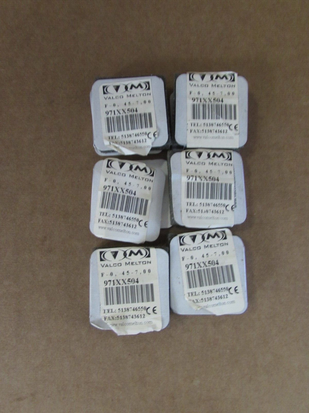 1 LOT (6QTY) VALCO MELTON 971XX504, HOT MELT STRAIGHT NOZZLE, NOS! MAKE OFFER!!