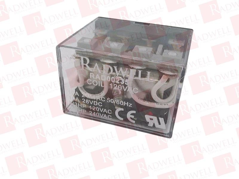 RADWELL VERIFIED SUBSTITUTE RH4B-UL-120V-SUB / RH4BUL120VSUB (BRAND NEW)