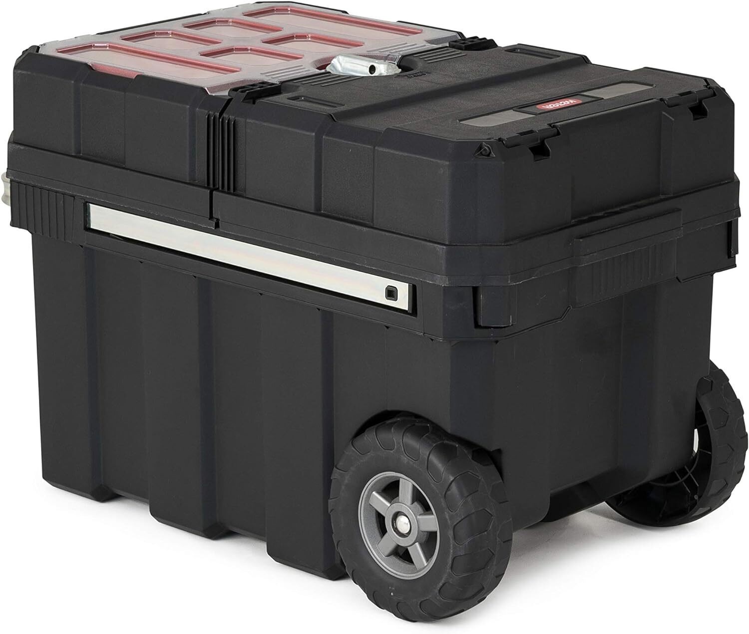 Resin Rolling Tool Box Organizer Storage Chest w/Locking System Removable Bins