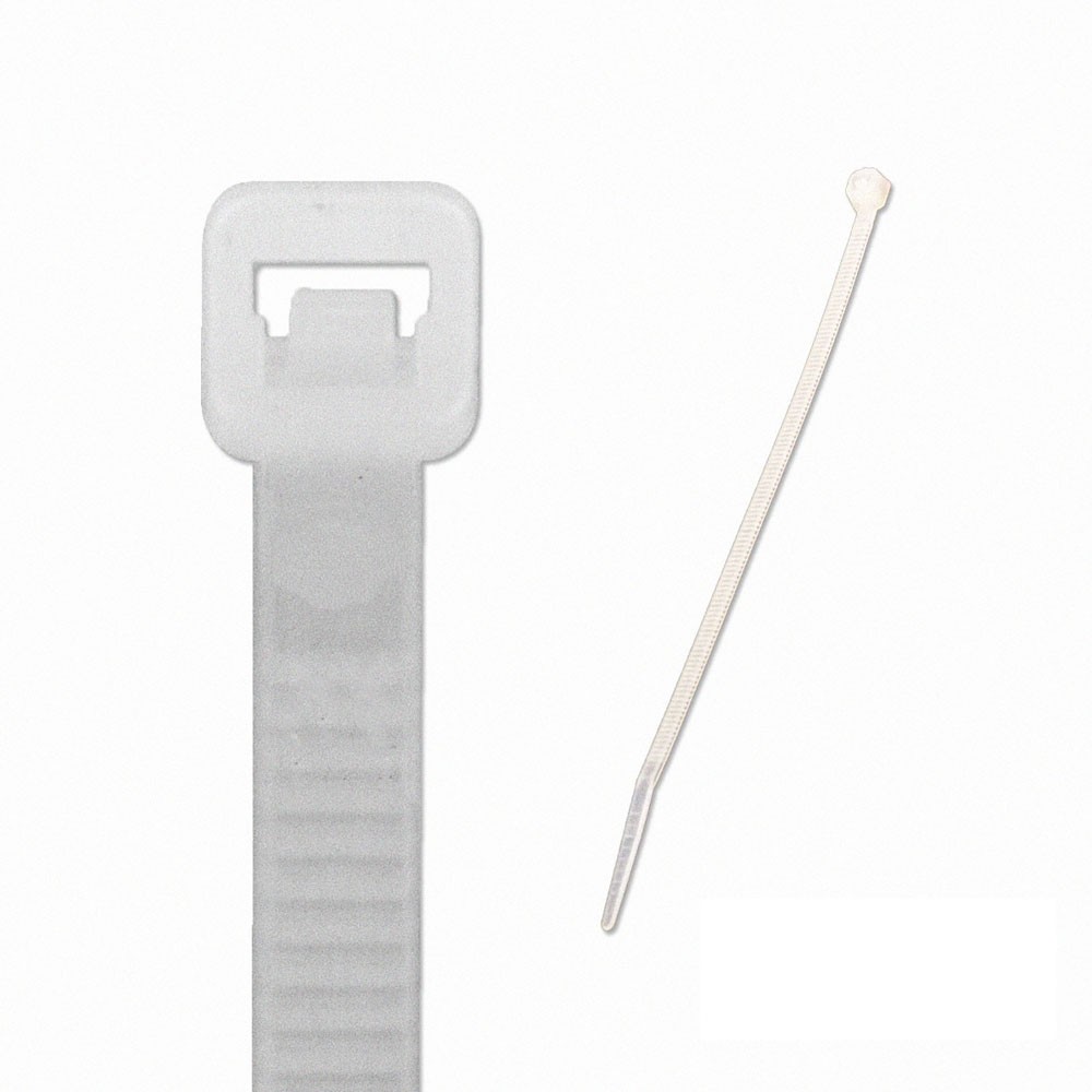 10 Inch Nylon Cable Wire Zip Tie 50 lbs - Natural White 500 Pack Lot Pcs Qty