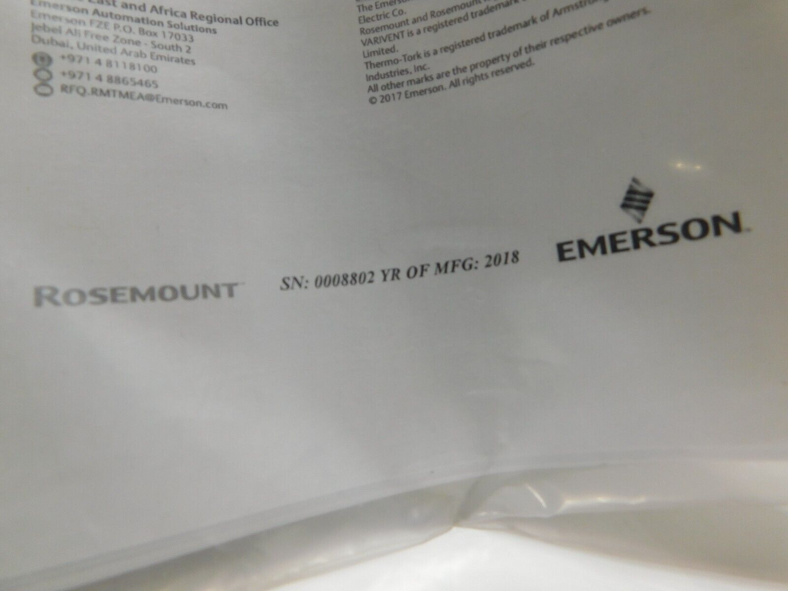 Rosemount 30151S Electronic Remote Sensor (ERS) with Hart Protocol