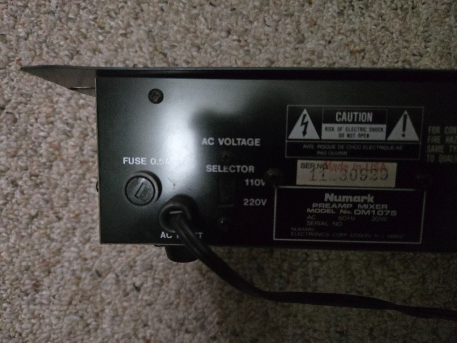 Vintage Numark DM1075 Pre-Amp Mixer