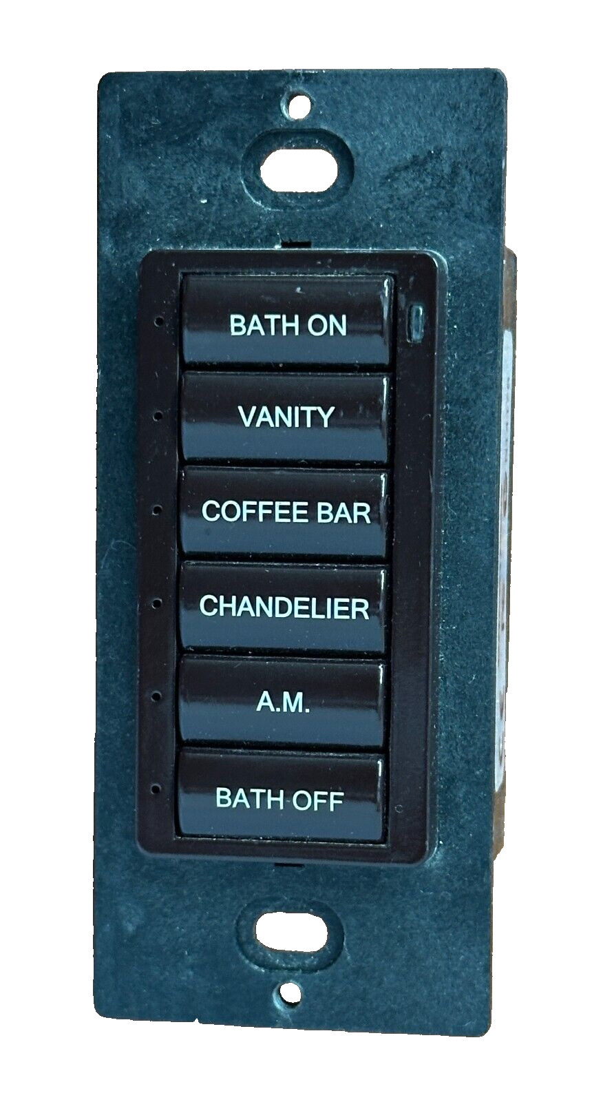 CRESTRON C2N-CBD, Dark Brown-6500417-6 SM Button Keypad-USED-Great Condition