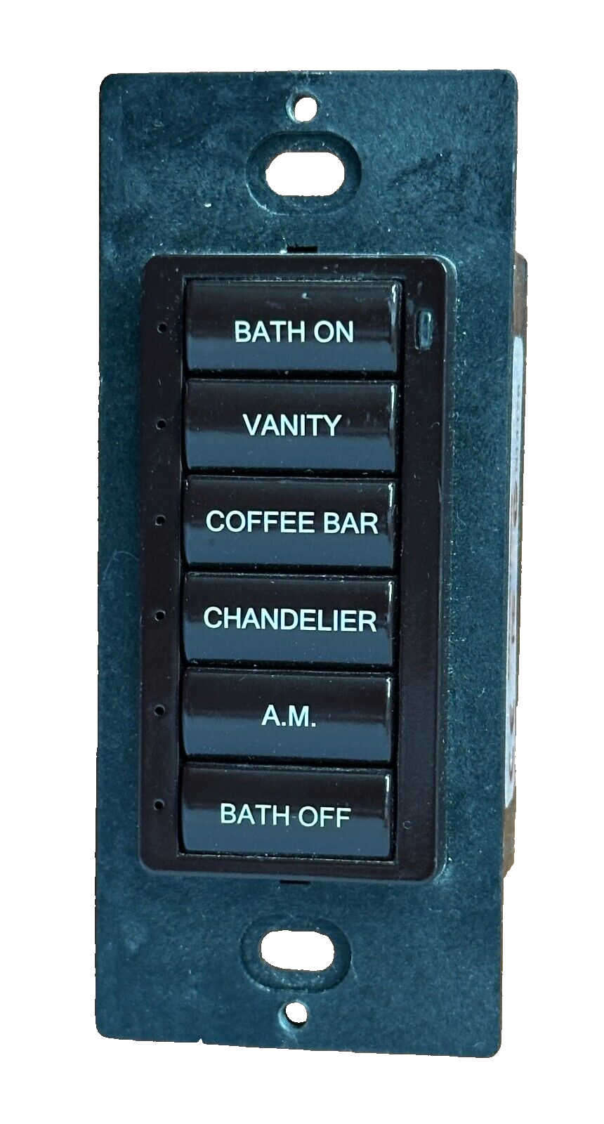CRESTRON C2N-CBD, Dark Brown-6500417-6 SM Button Keypad-USED-Great Condition