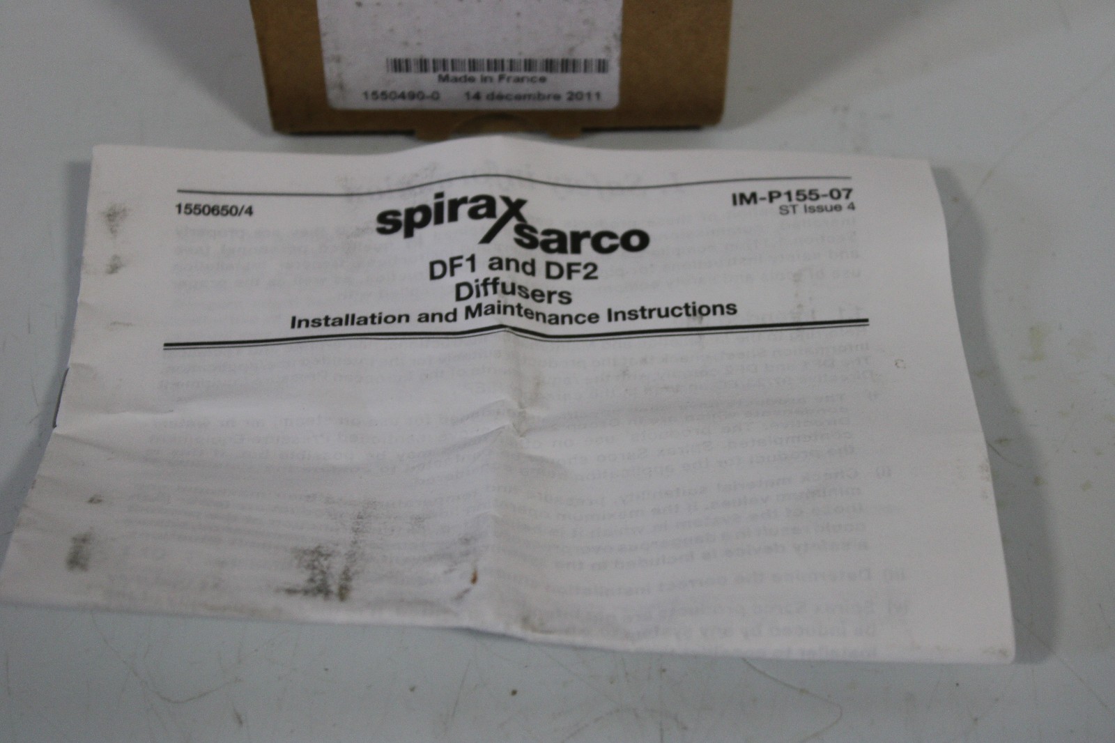 3/4" SPIRAX SARCO DF1 STAINLESS STEEL DIFFUSEUR THREADED NEW IN BOX