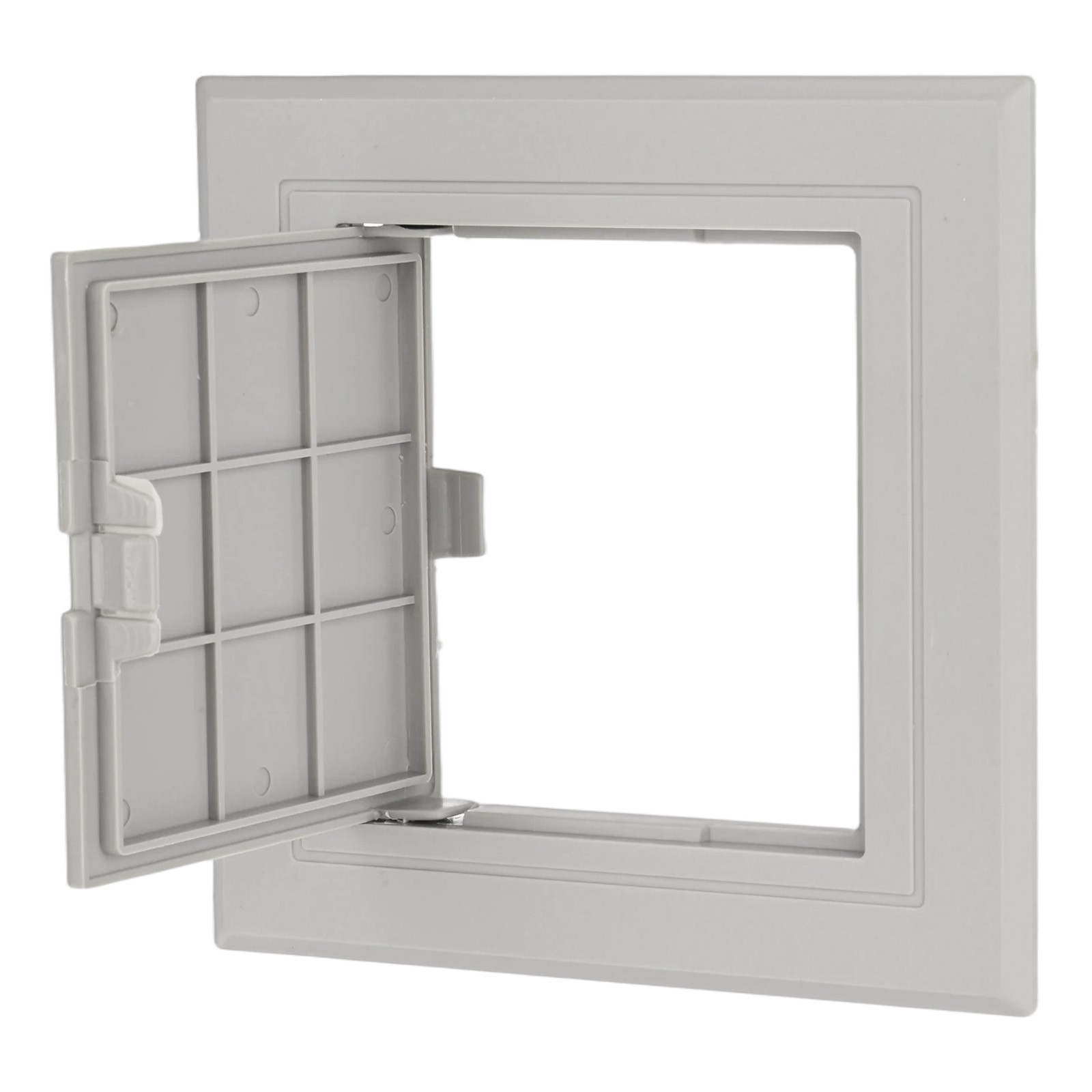 1-Pack Access Panel for Drywall, 3.7x3.7" Plastic Wall Hole Cover [Gray]