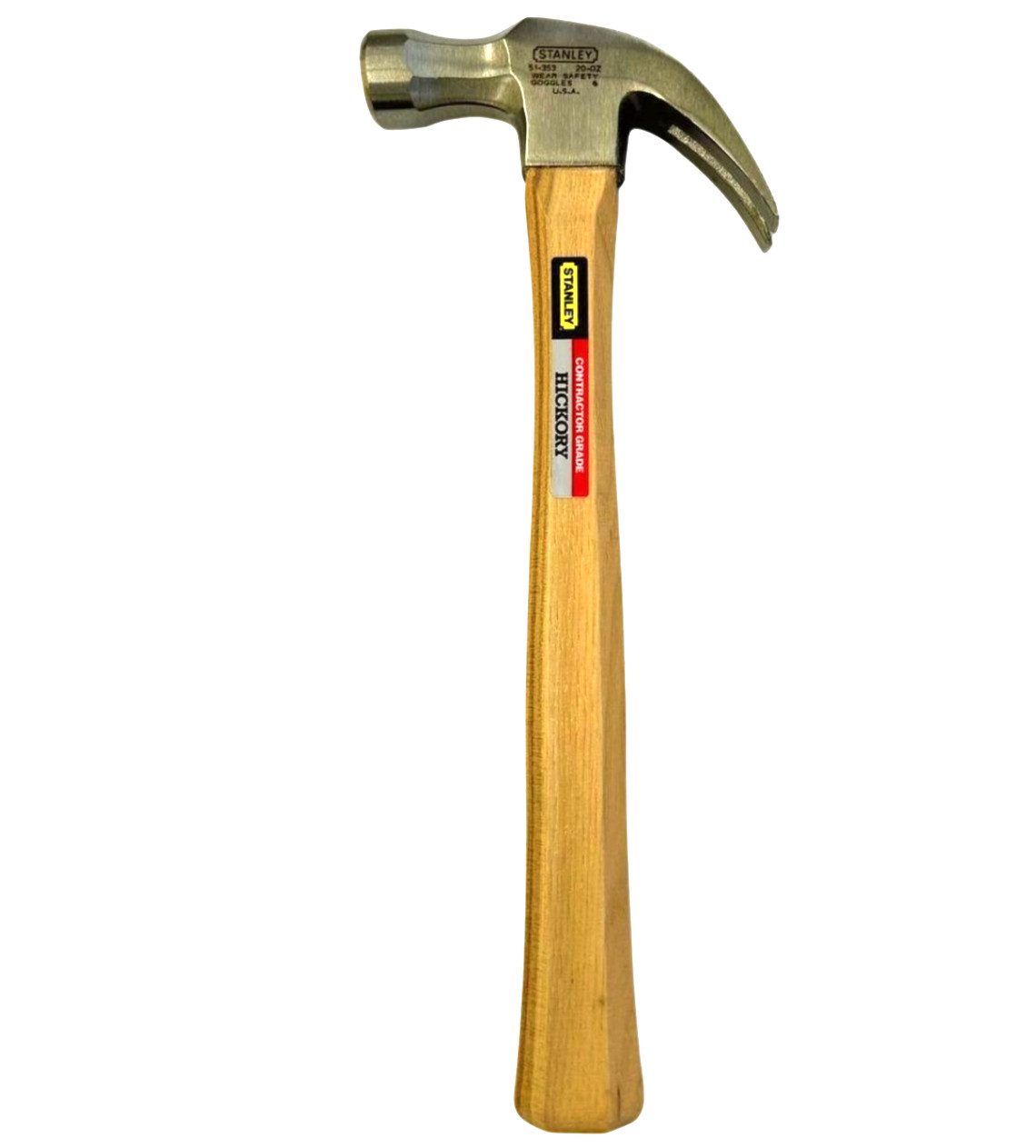 VINTAGE STANLEY 51-353 Contractor Grade 20 OZ Curved Claw Nail Hammer NOS
