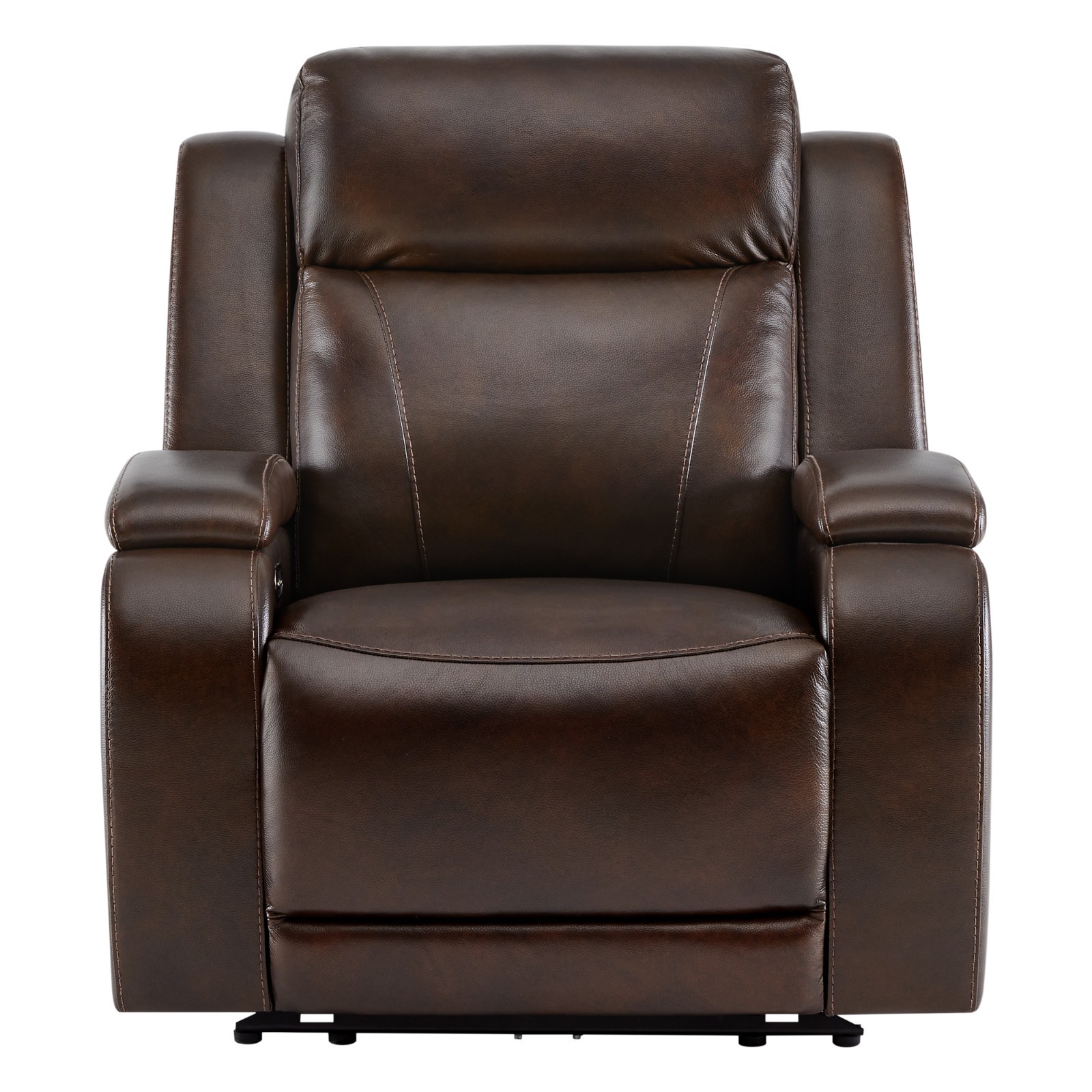 CHITA Genuine Leather Power Recliner Chairs, Zero Gravity Recliner w/ Headrest