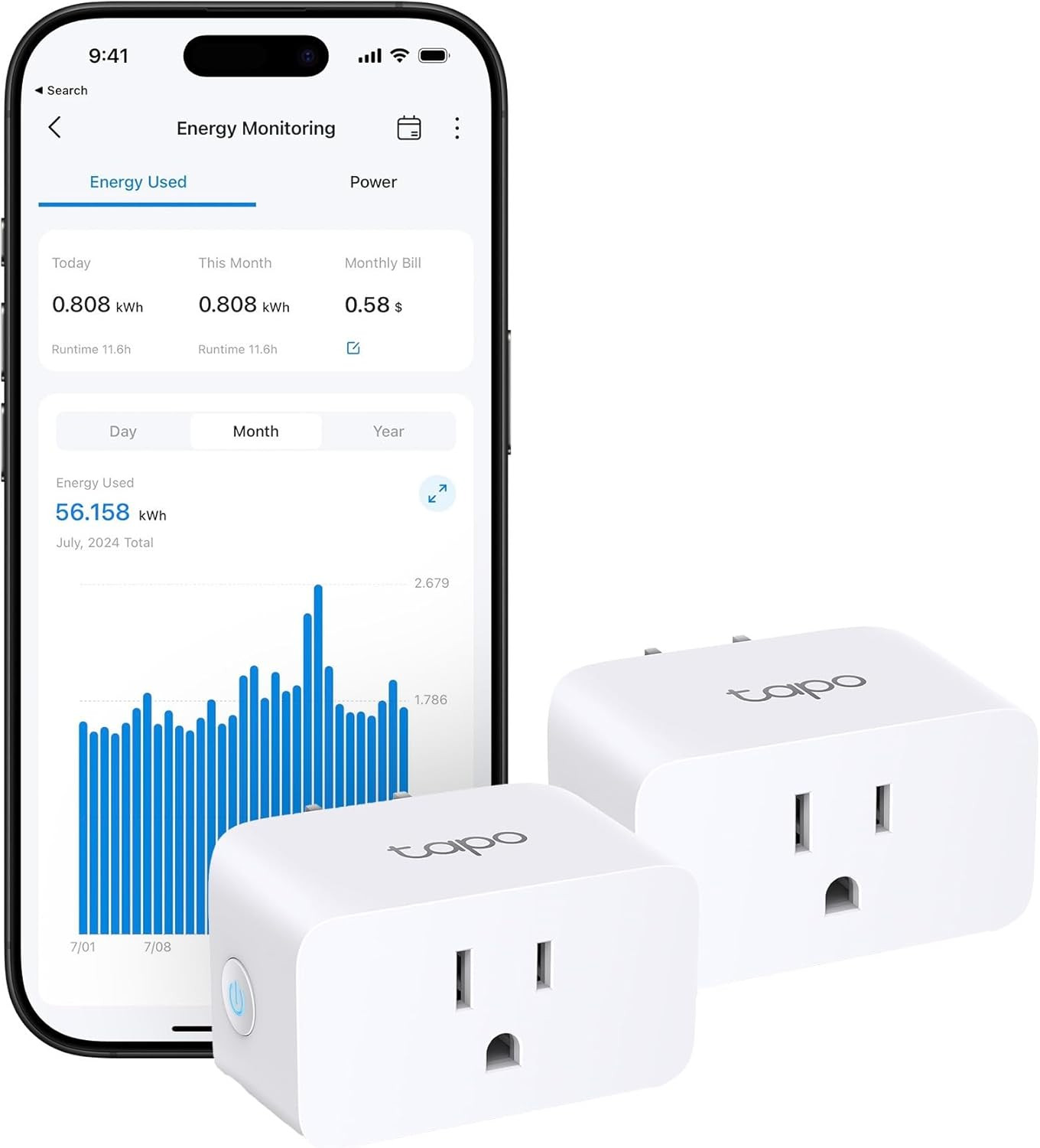 Tp-Link Smart Plug Mini, Matter Compatible, Compatible with Alexa, Google Home
