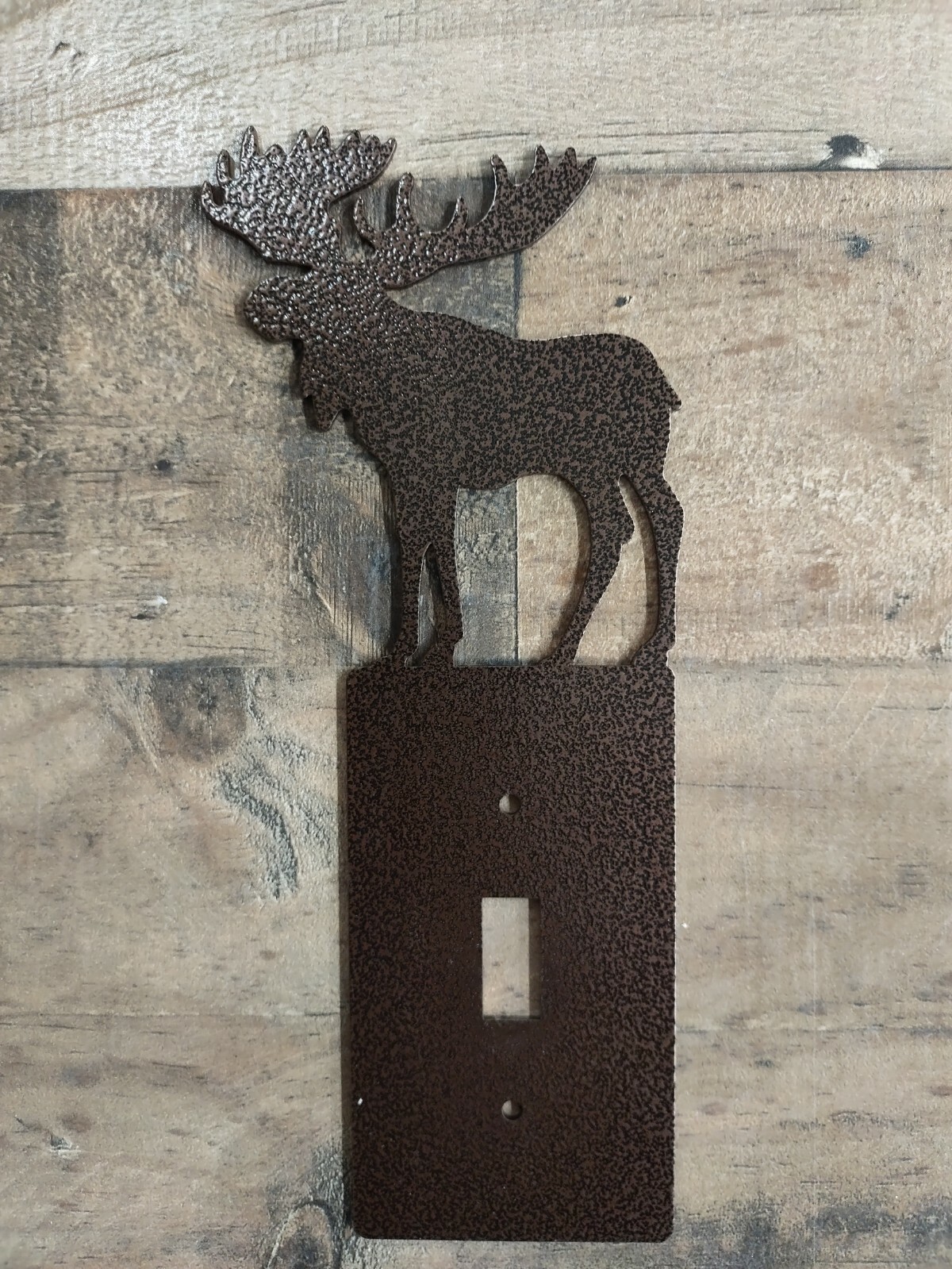 Moose Metal Lightswitch Cover Lodge Rustic Cabin Wildlife Metal Art