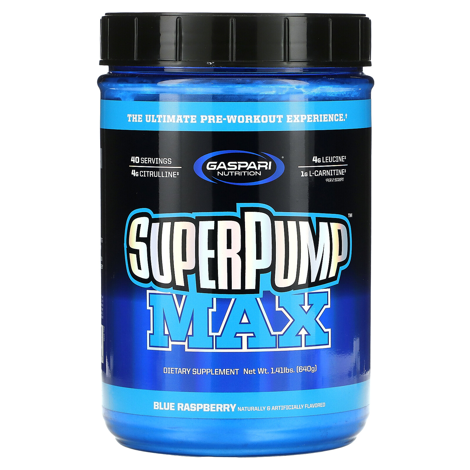 SuperPump Max, Blue Raspberry, 1.41 lbs (640 g)
