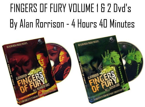 Fingers of Fury Vol - 1 and 2 Dvd's by Alan Rorrison - 4 Hours and 41 Minutes
