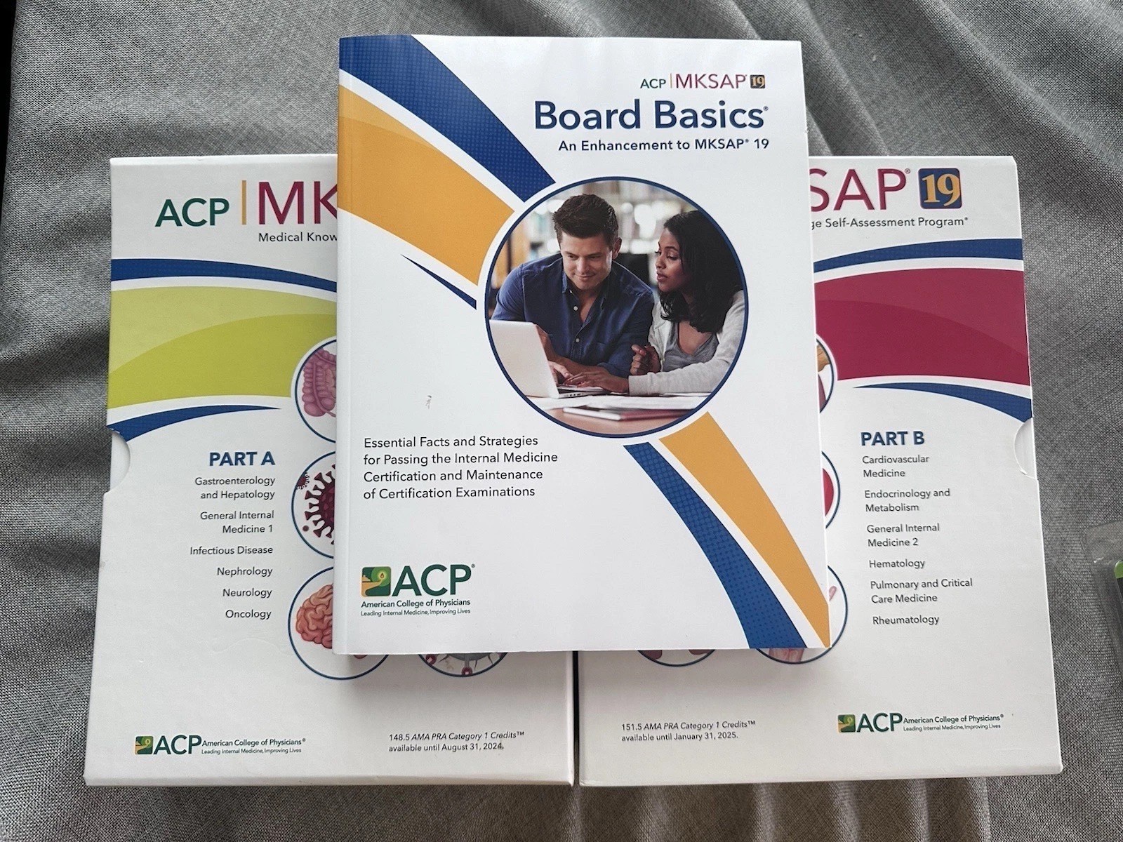 🌟💎✨ MKSAP 19 💎 FULL SET! 💎(Board Basics, Set Part A, and Set Part B) ✨💎🌟