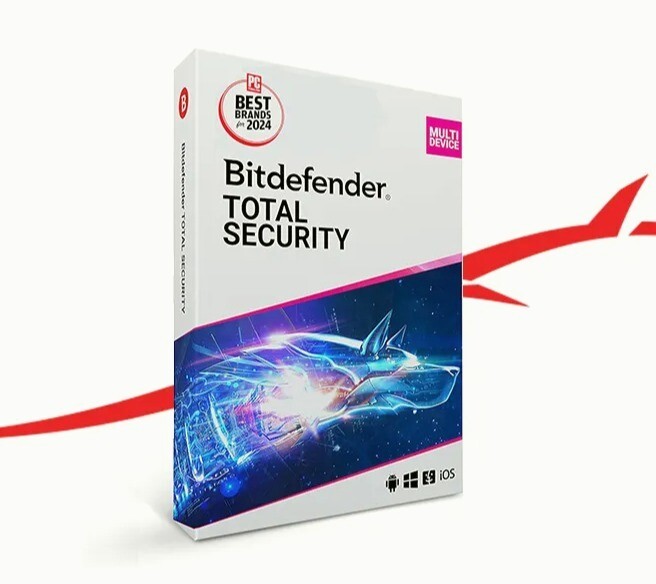 Bitdefender Total Security 2026 | 1-3 Years | 1-6 Devices | Windows Mac Android