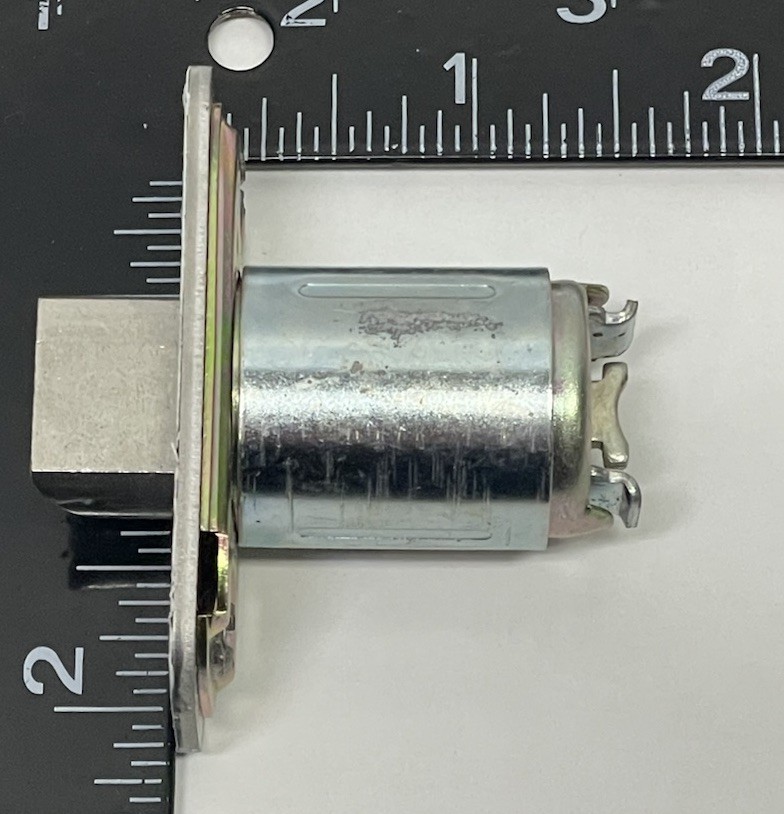 Falcon 2-1/8" Rounded Square 1" Face Spring Latch W-Series Satin Chrome + Strike