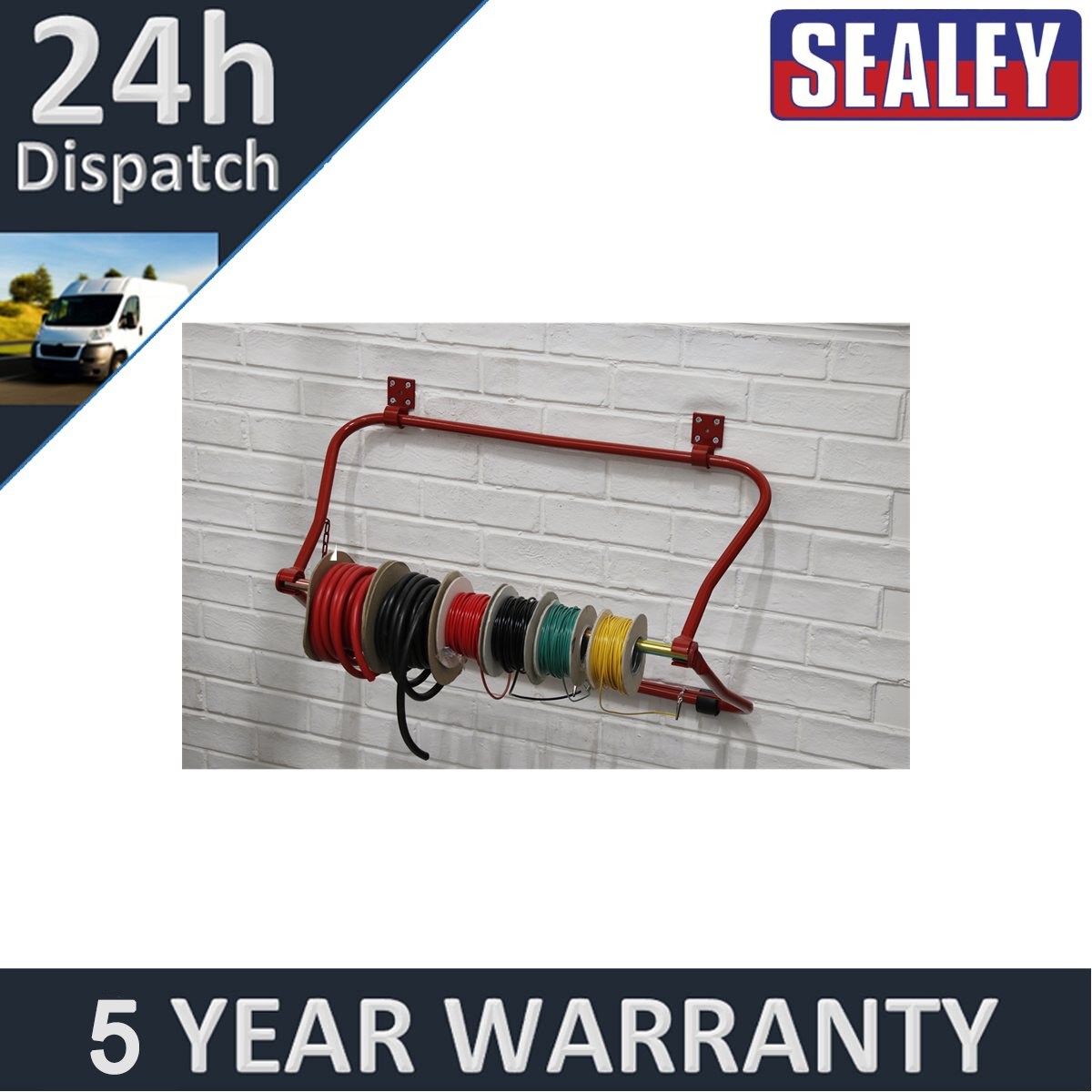 Sealey Wall Brackets for CC01 Cable Carrier Stand CC01WB