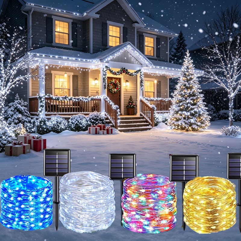 Solar Fairy Lights LED Solar String Lights Outdoor Waterproof Garden Decor