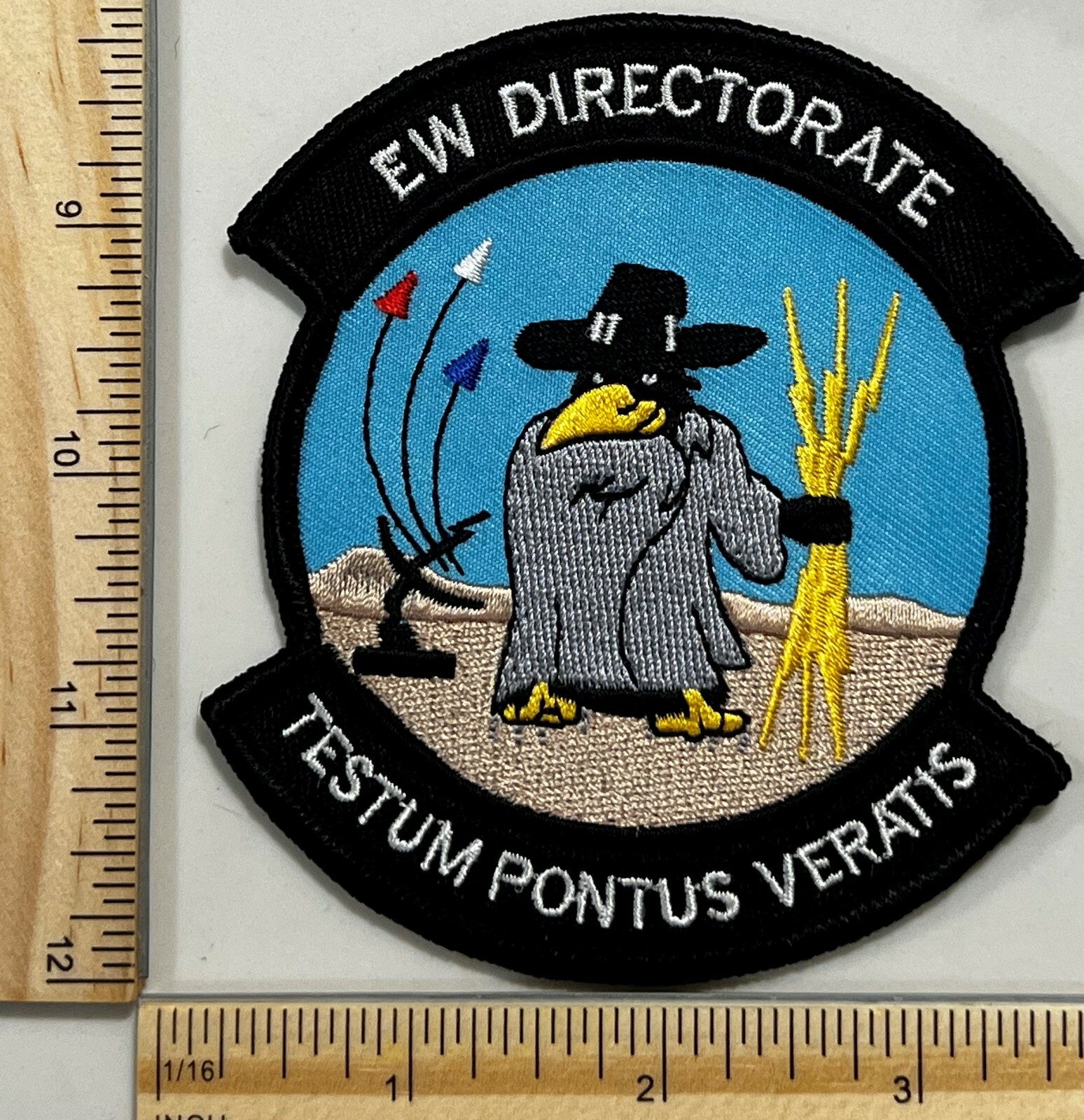 RARE - MILITARY BLACK OPS PATCH - EW DIRECTORATE TESTUM PONTUS VERATIS