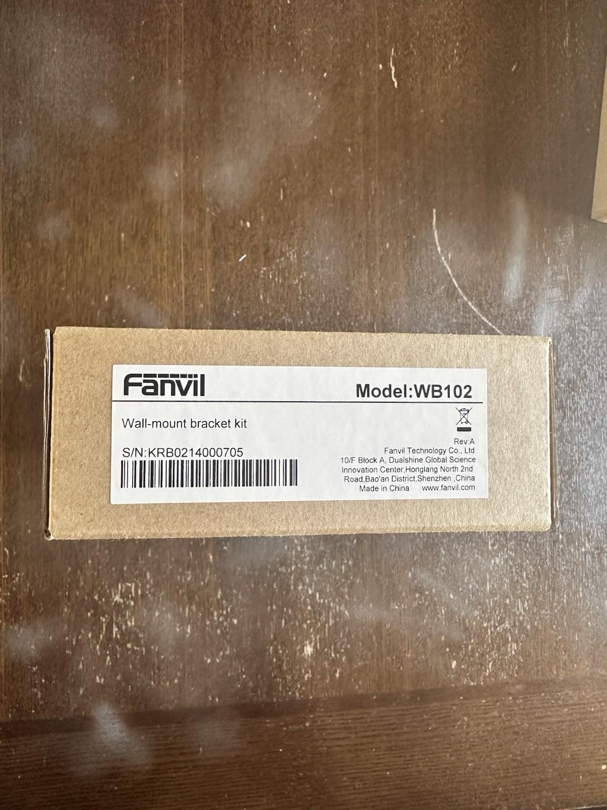 Fanvil WB102 Wall Mount Bracket for X4SG, X4U, X5U, and X6U IP Phones