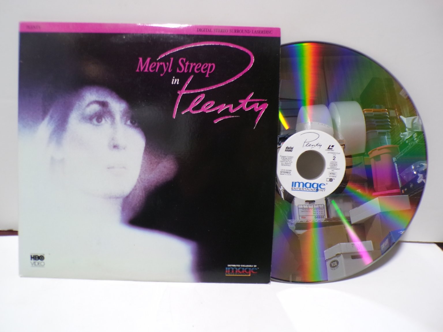 Plenty LaserDisc 1985 Drama Meryl Streep Sting Image Entertainment