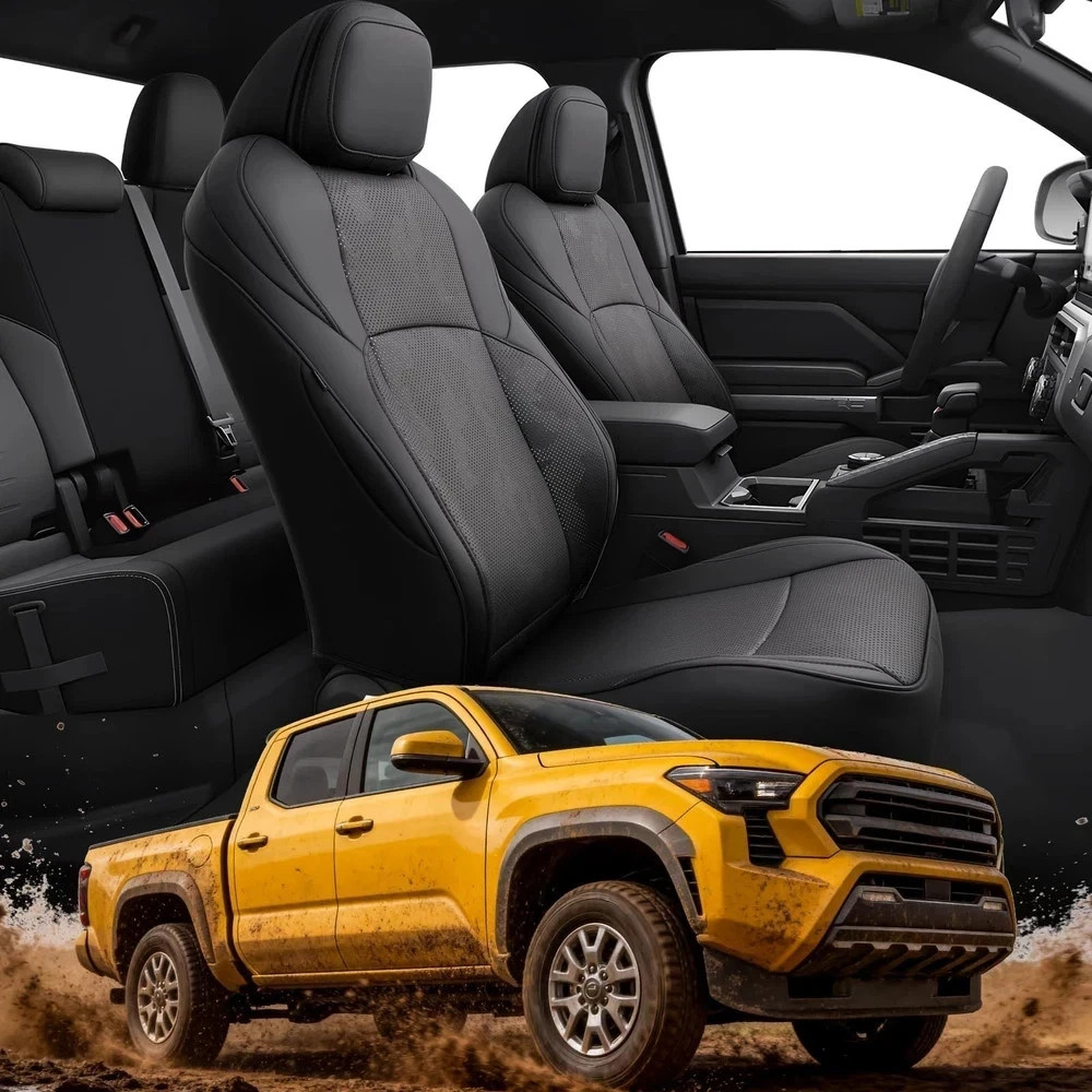 TAPTES Camo Car Seat Covers Custom Fit for Toyota Tacoma 2026 2025 2024, Only...