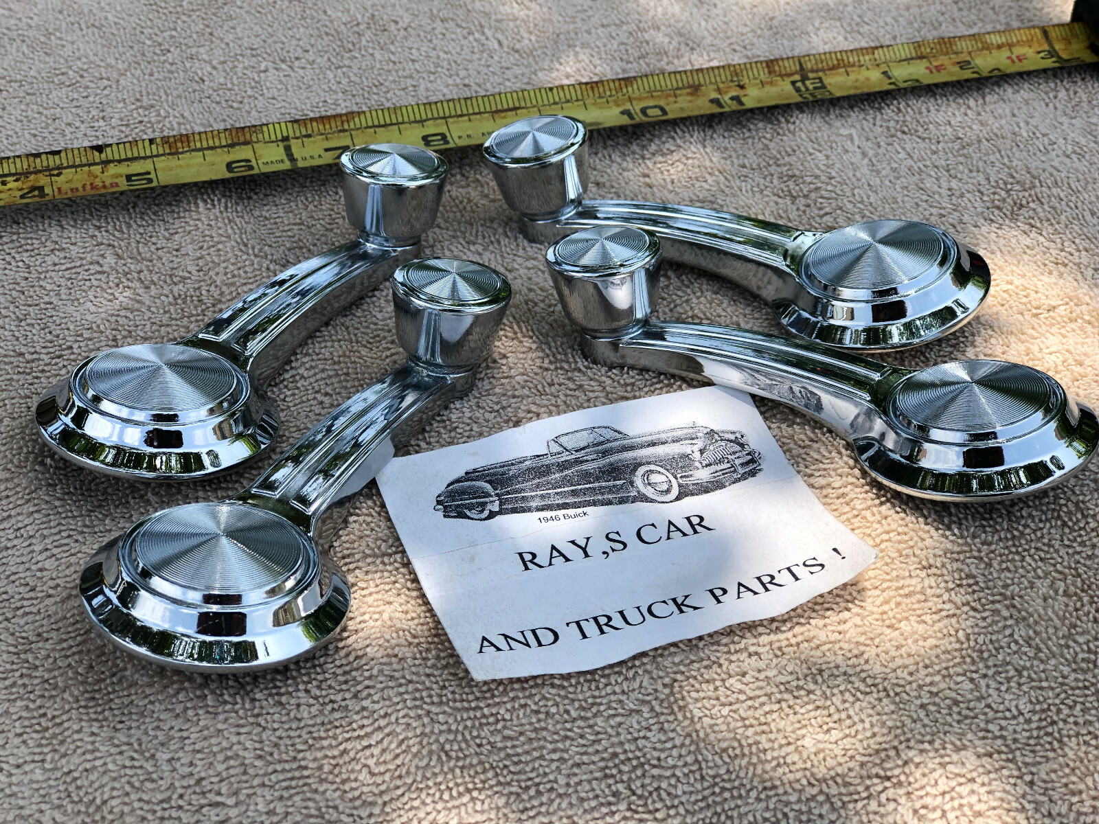 SET OF 4 NEW 65 66 67 CHEVELLE ~ MALIBU ~ EL CAMINO WINDOW CRANK HANDLES !
