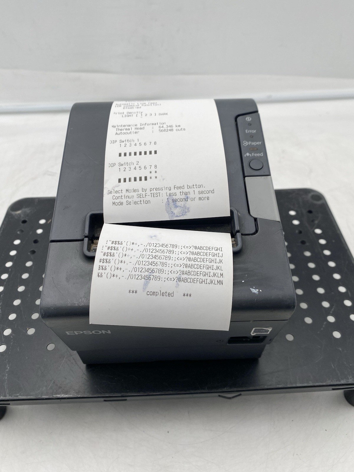 Epson TM-T88V M244A POS Serial Receipt Printer No AC Adapter