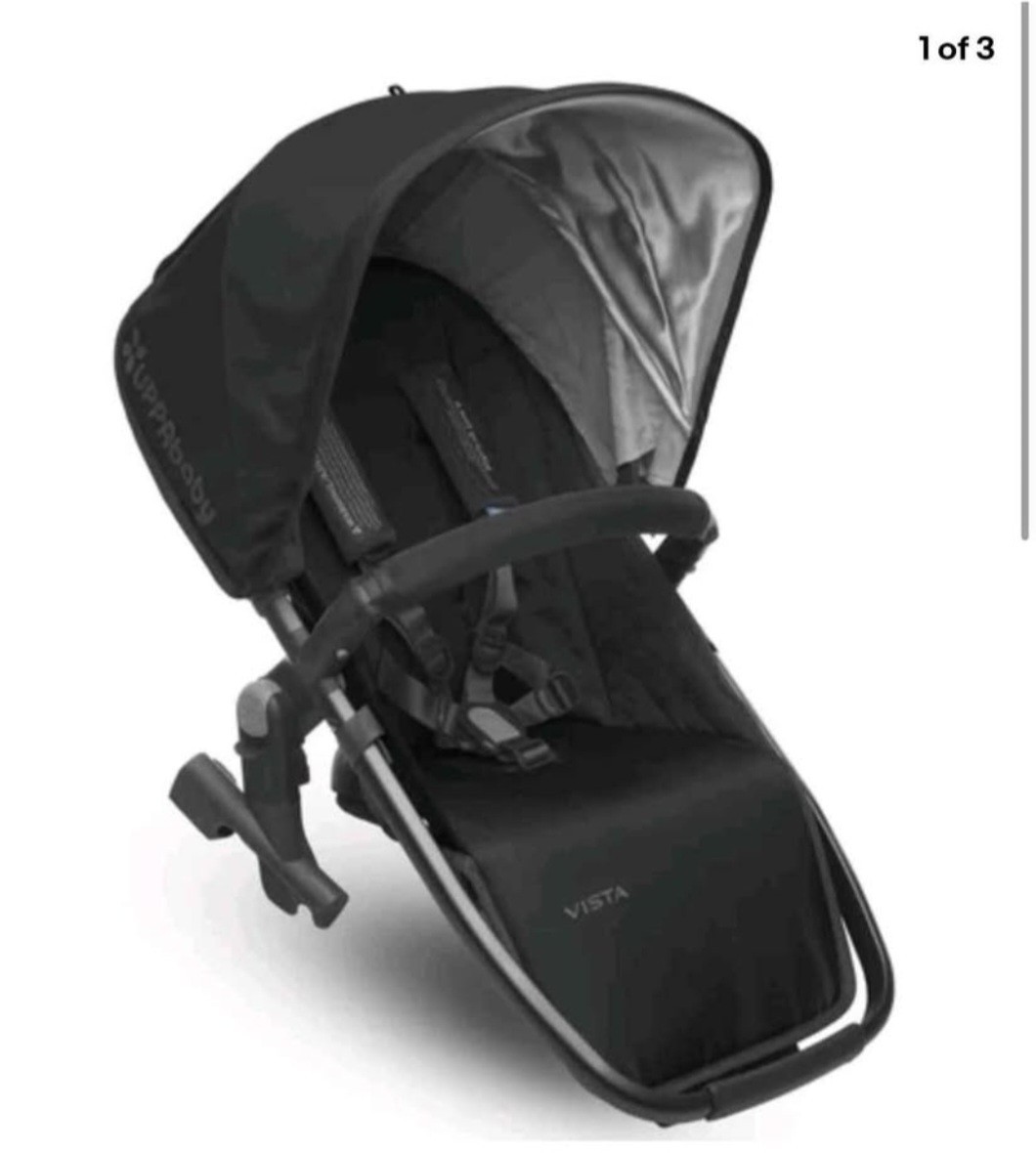 BRAND NEW! UppaBaby V1 RUMBLE SEAT IN JAKE BLACK FOR VISTA v1 v2 V3 STROLLER