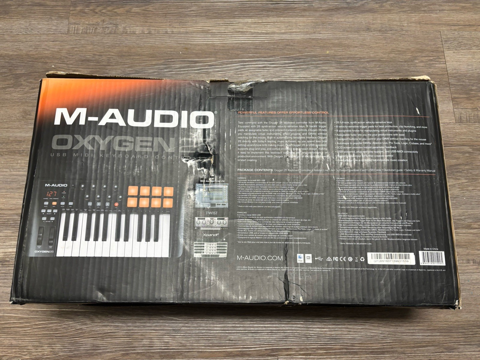 M-Audio Oxygen 25 Keyboard Controller USB Midi