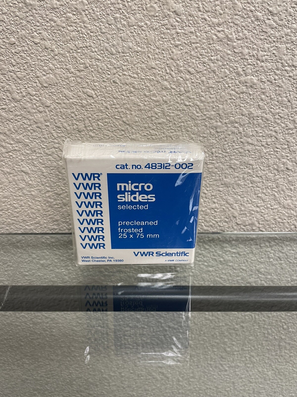 VWR Micro Slides, Frosted, 25x75mm, 48312-002