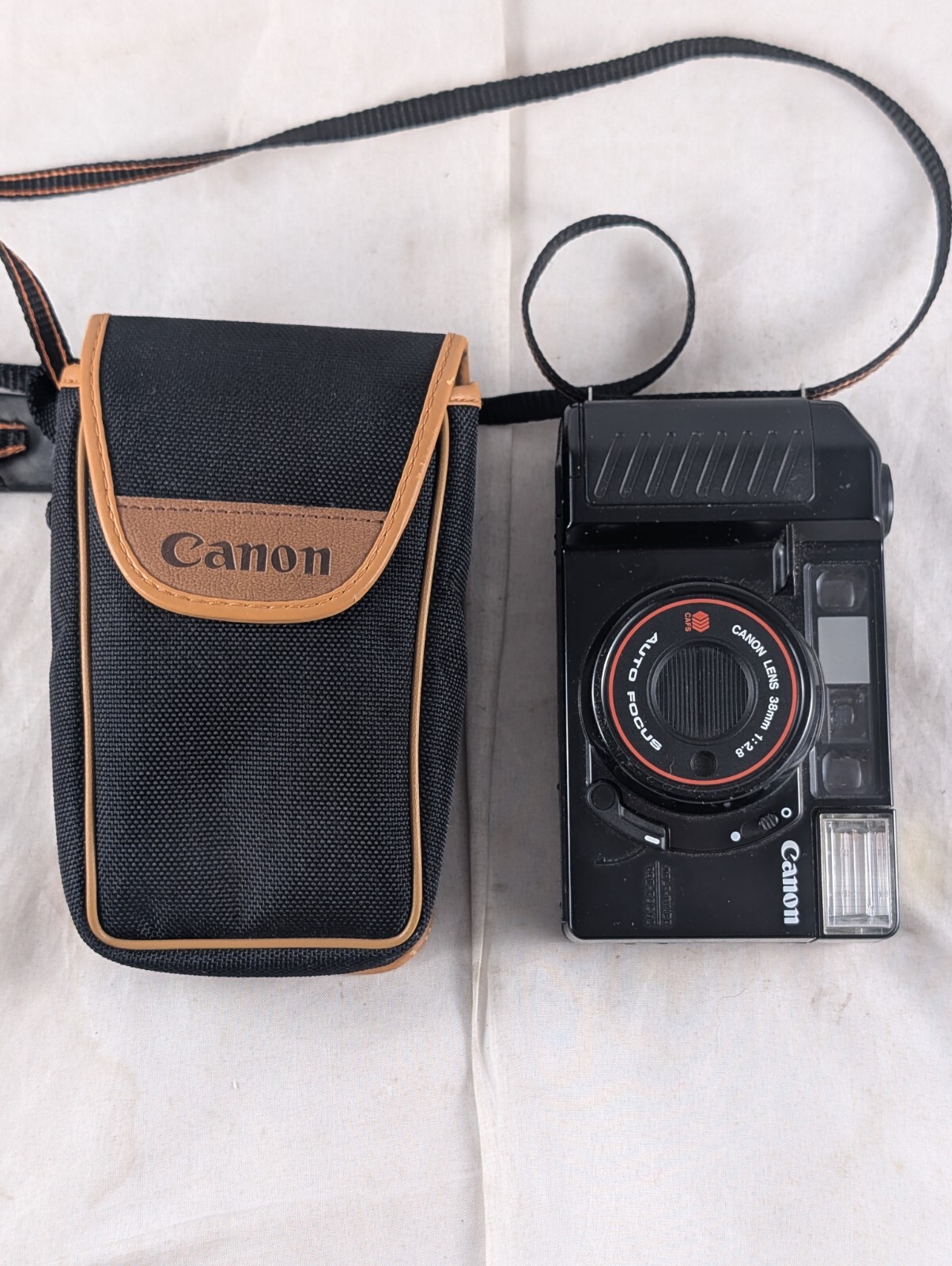 Canon Sure Shot 35mm Film Camera 1:2.8 38mm Lens Film *PARTS OR REPAIR*