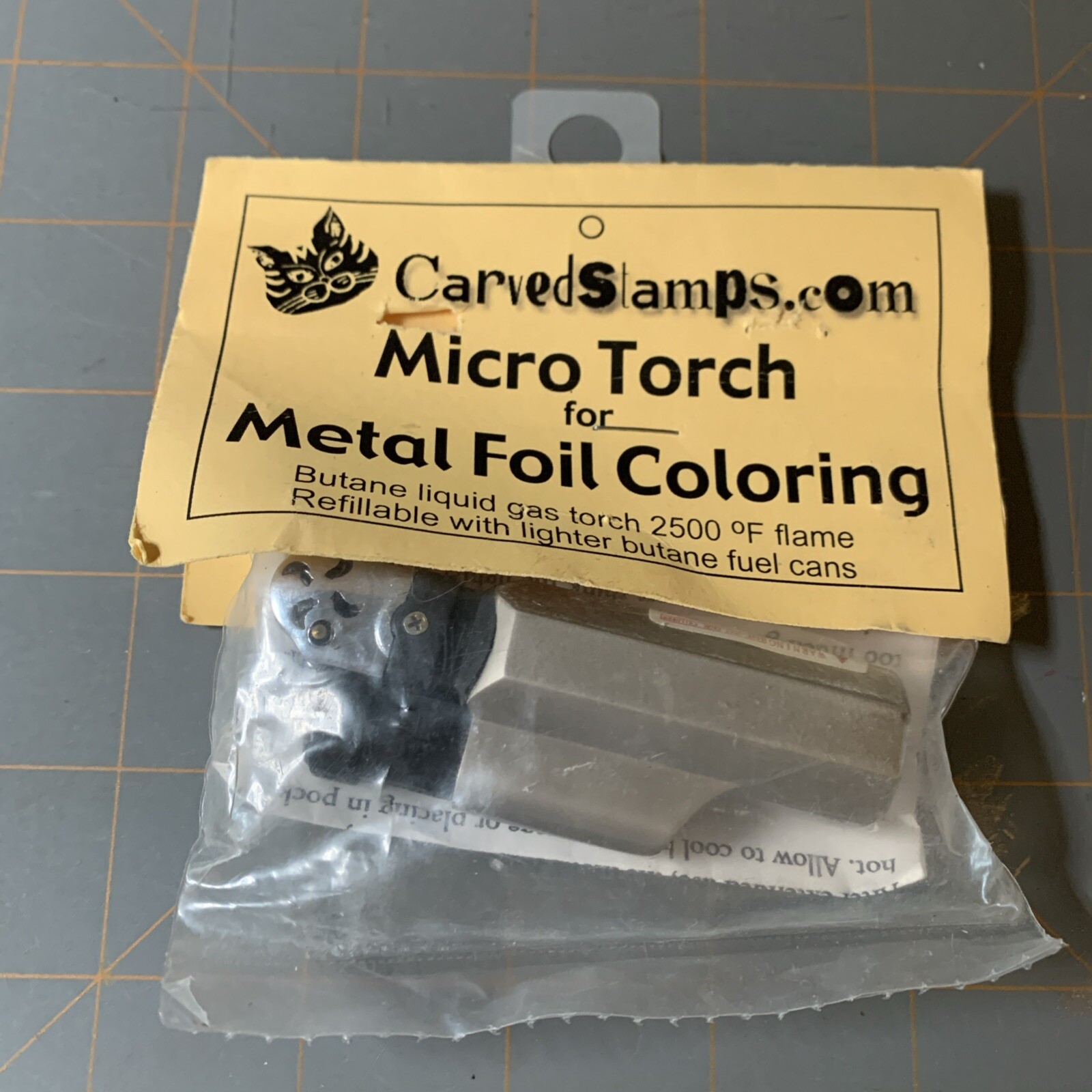 Carved Stamps Micro Torch For Metal Foil Coloring