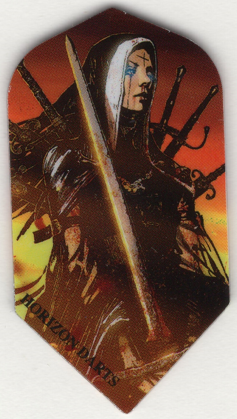 WARRIOR NUN Slim Dart Flights: 3 per set