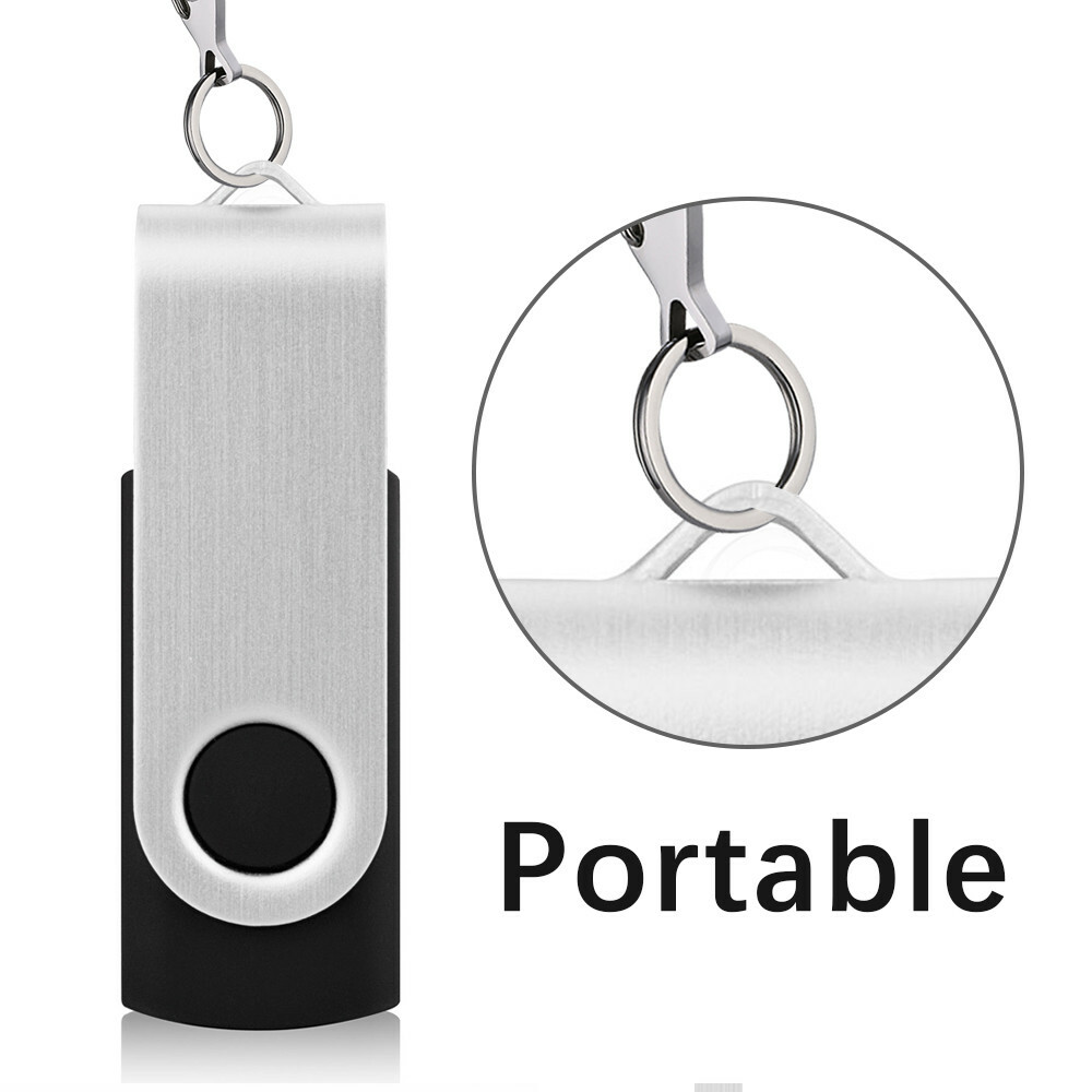 USB 3.0 16GB 100x Metal Anti-skid Swivel Style Flash Drives Memory For PC Laptop