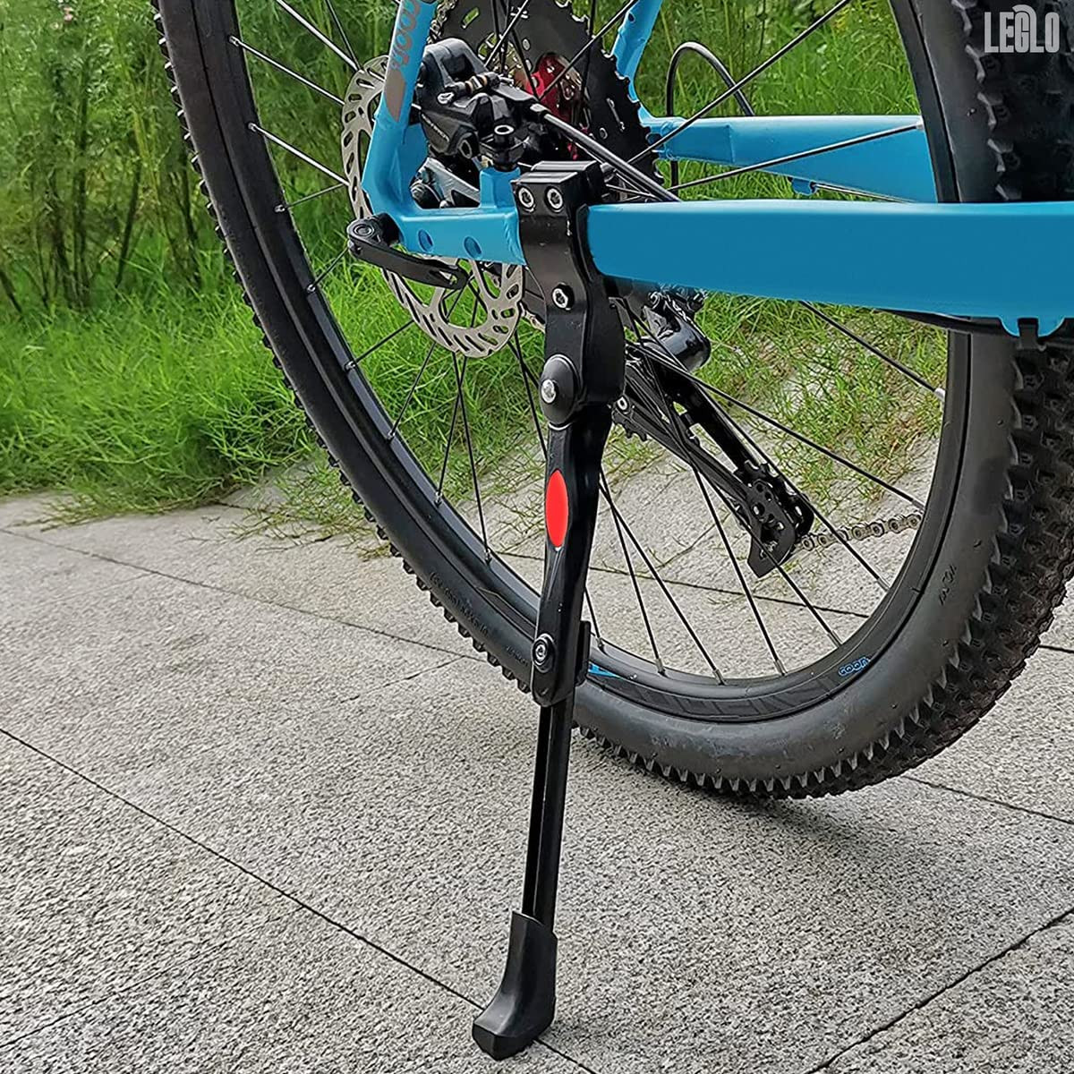 Adjustable Bike Kickstand for Adult Bike – Fits 22" to 26" Wheels, Aluminum Allo